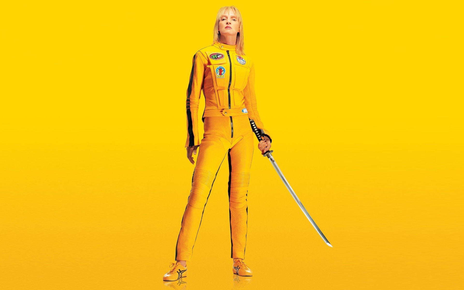 Download mobile wallpaper Uma Thurman, Kill Bill, Blonde, Sword, Movie, Actress, Kill Bill: Vol 1 for free.