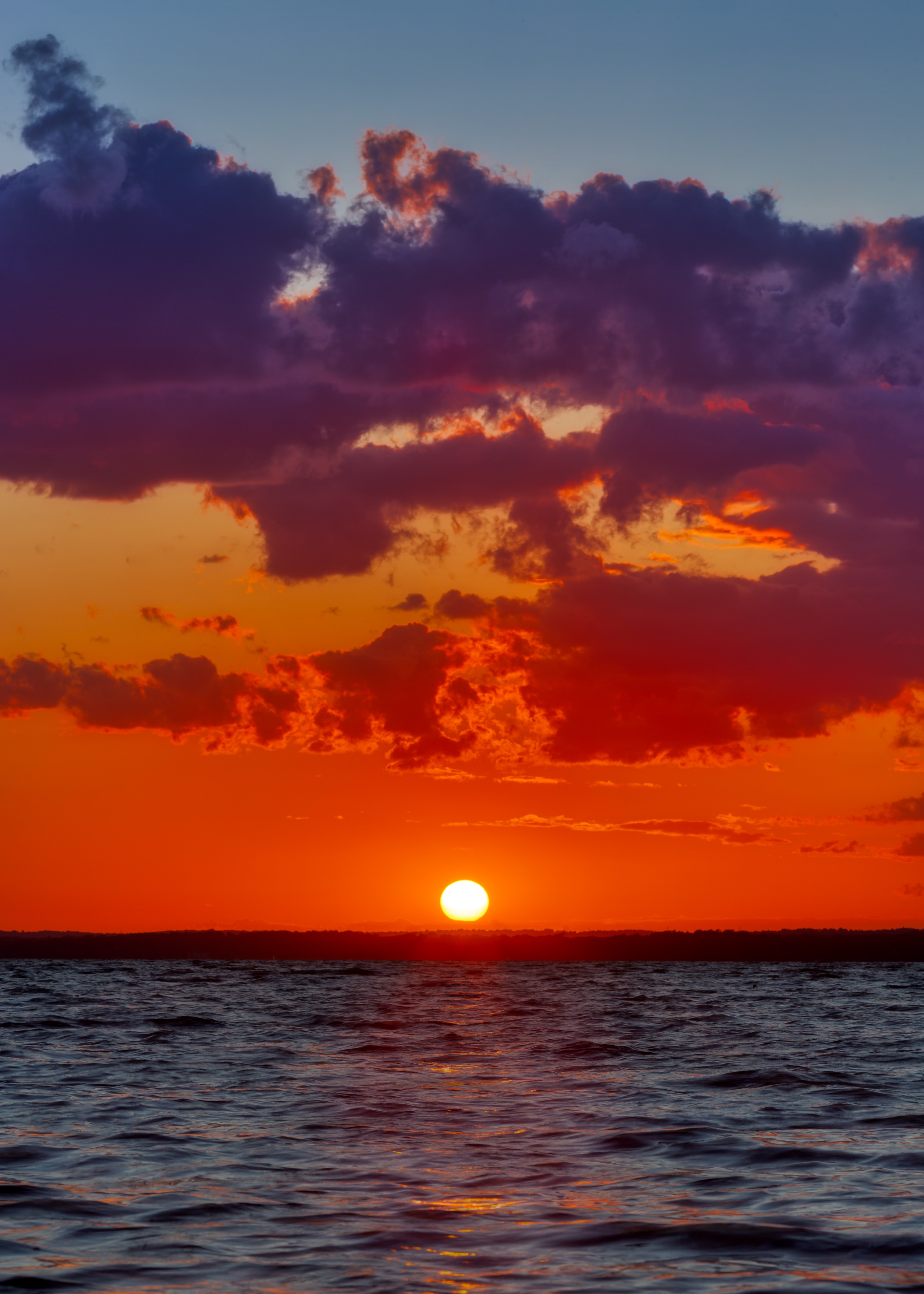 Free download wallpaper Nature, Sea, Clouds, Horizon, Sunset, Waves on your PC desktop