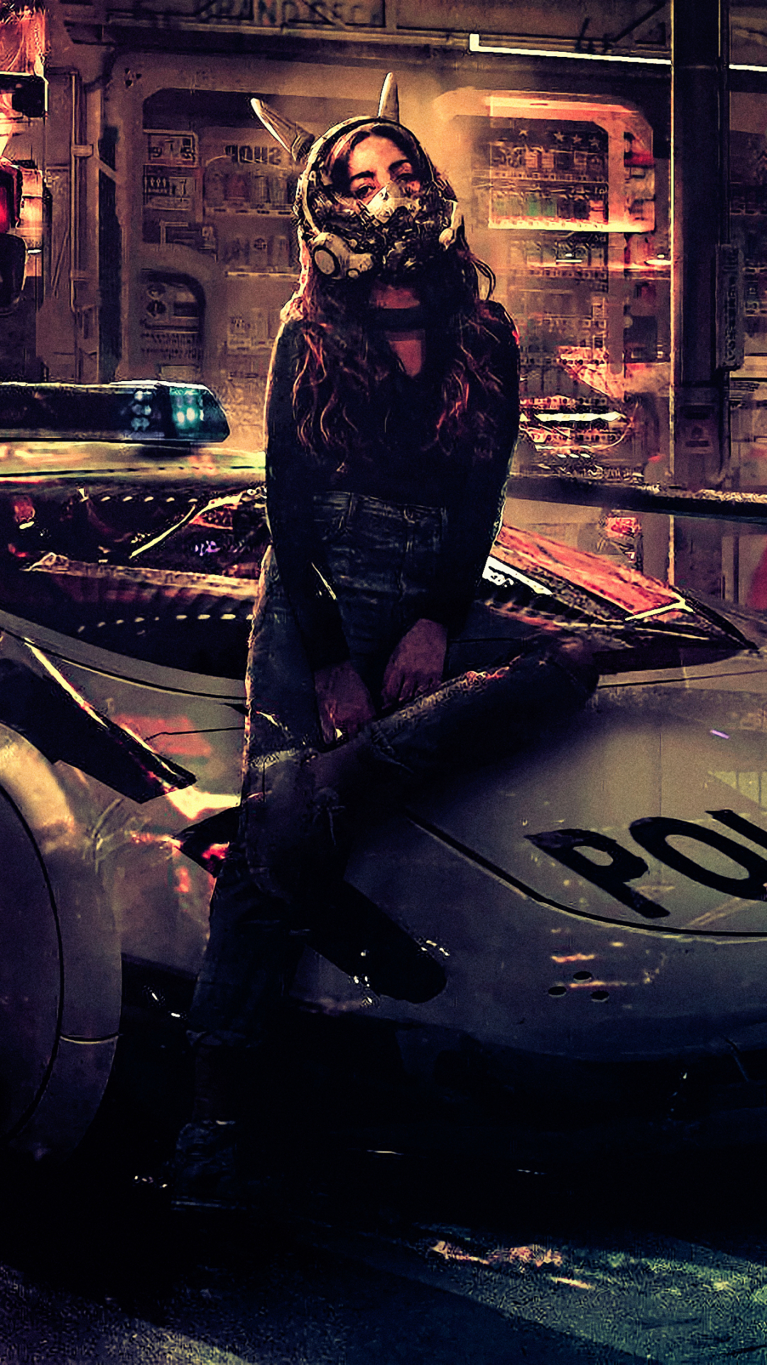 Download mobile wallpaper Cyberpunk, Sci Fi, Futuristic for free.