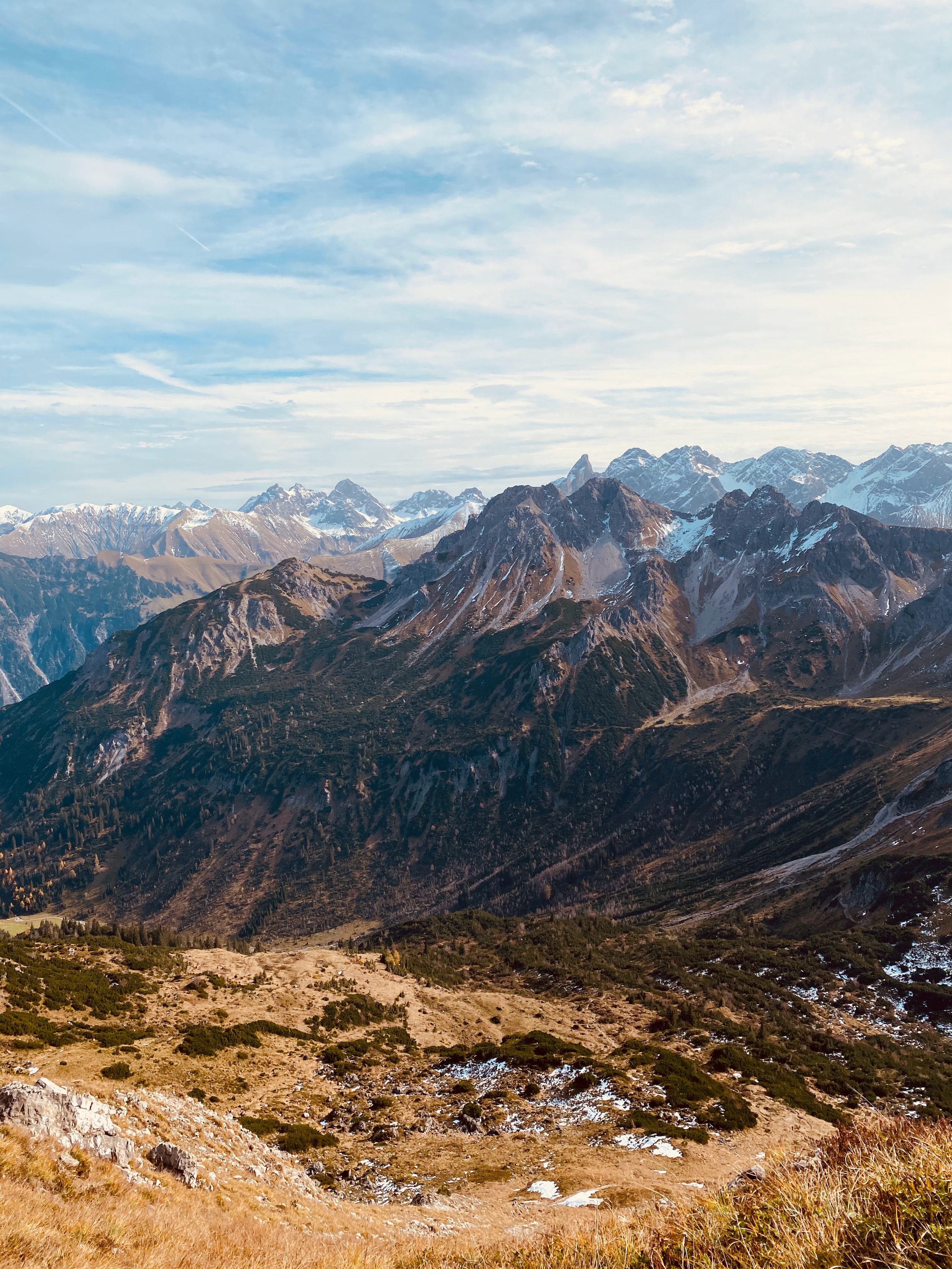 PCデスクトップに山脈, オーストリア, アルプス, アルプス山脈, 雲, 自然, 風景画像を無料でダウンロード