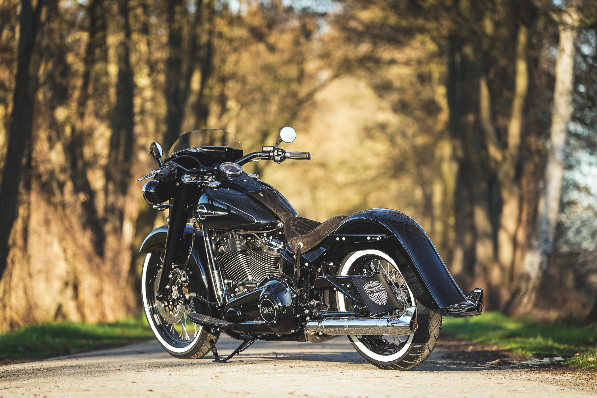 Handy-Wallpaper Motorräder, Harley Davidson, Fahrzeuge, Custombike, Thunderbike Zoll kostenlos herunterladen.
