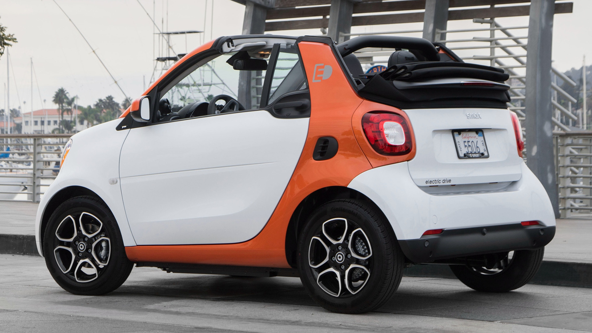 vehicles, smart fortwo, cabriolet, electric car