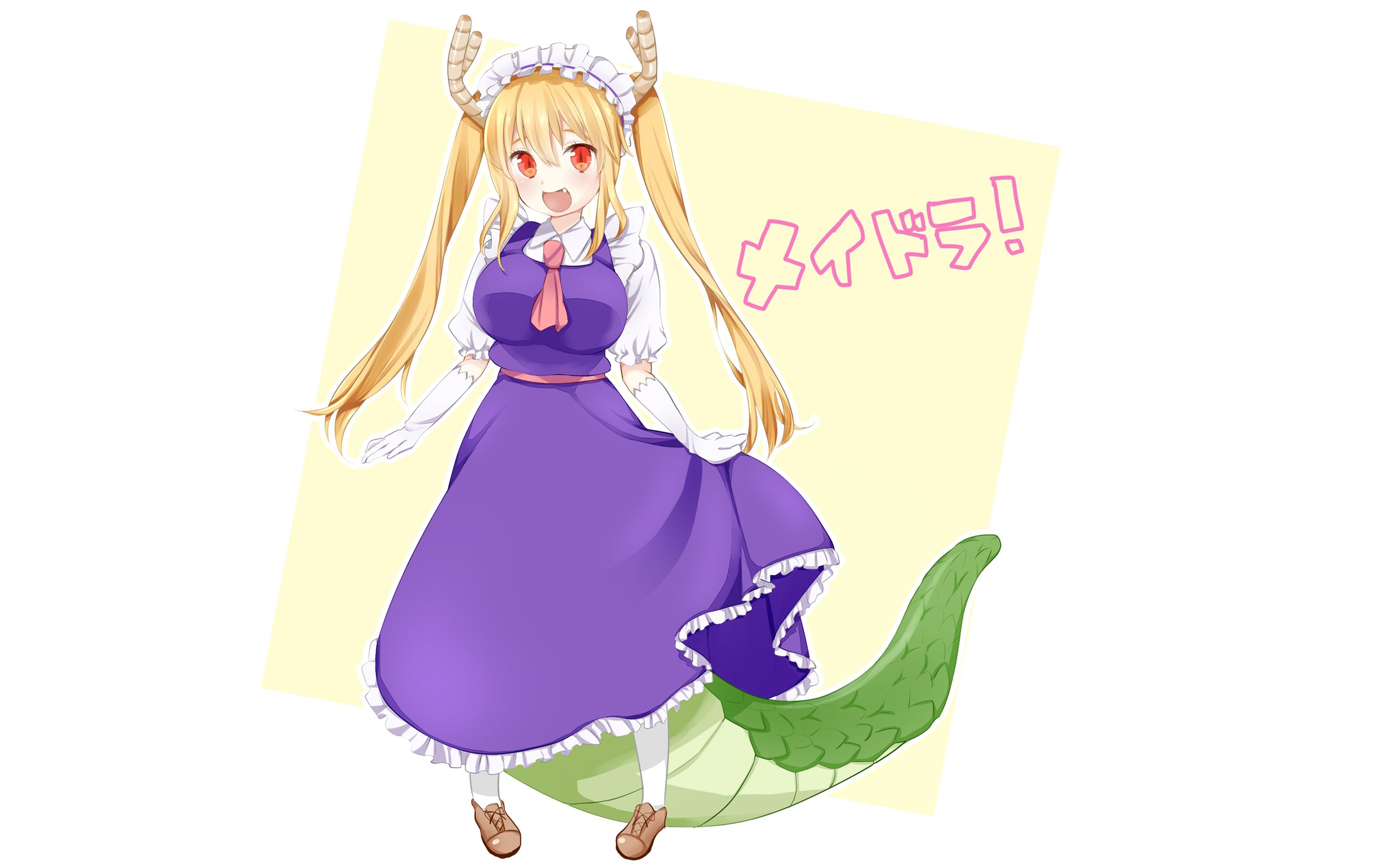 anime, miss kobayashi's dragon maid, kobayashi san chi no maid dragon, tohru (miss kobayashi's dragon maid) Full HD
