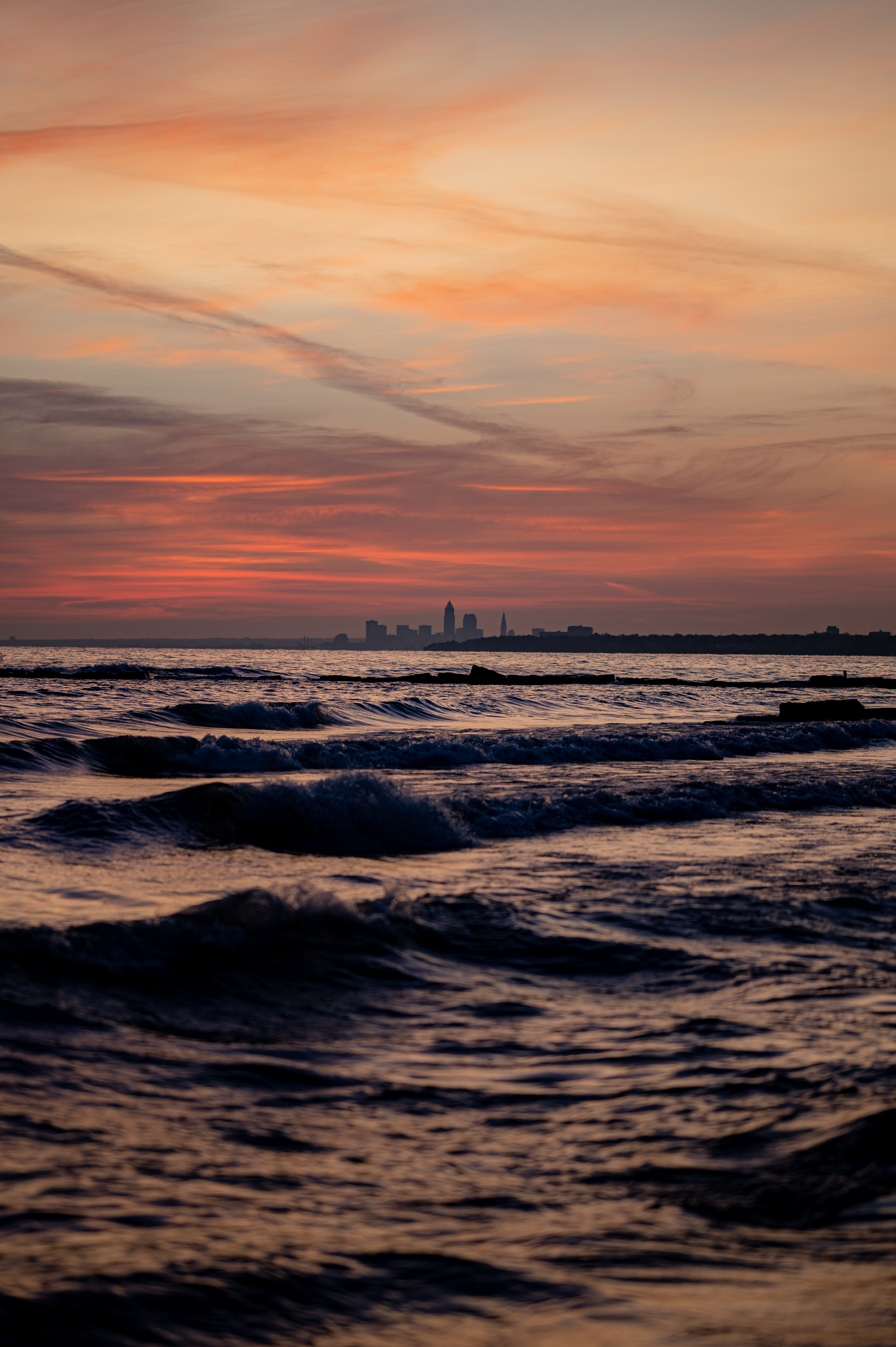 Laden Sie das Sunset, Sky, Stadt, Horizont, Sea, Natur-Bild kostenlos auf Ihren PC-Desktop herunter