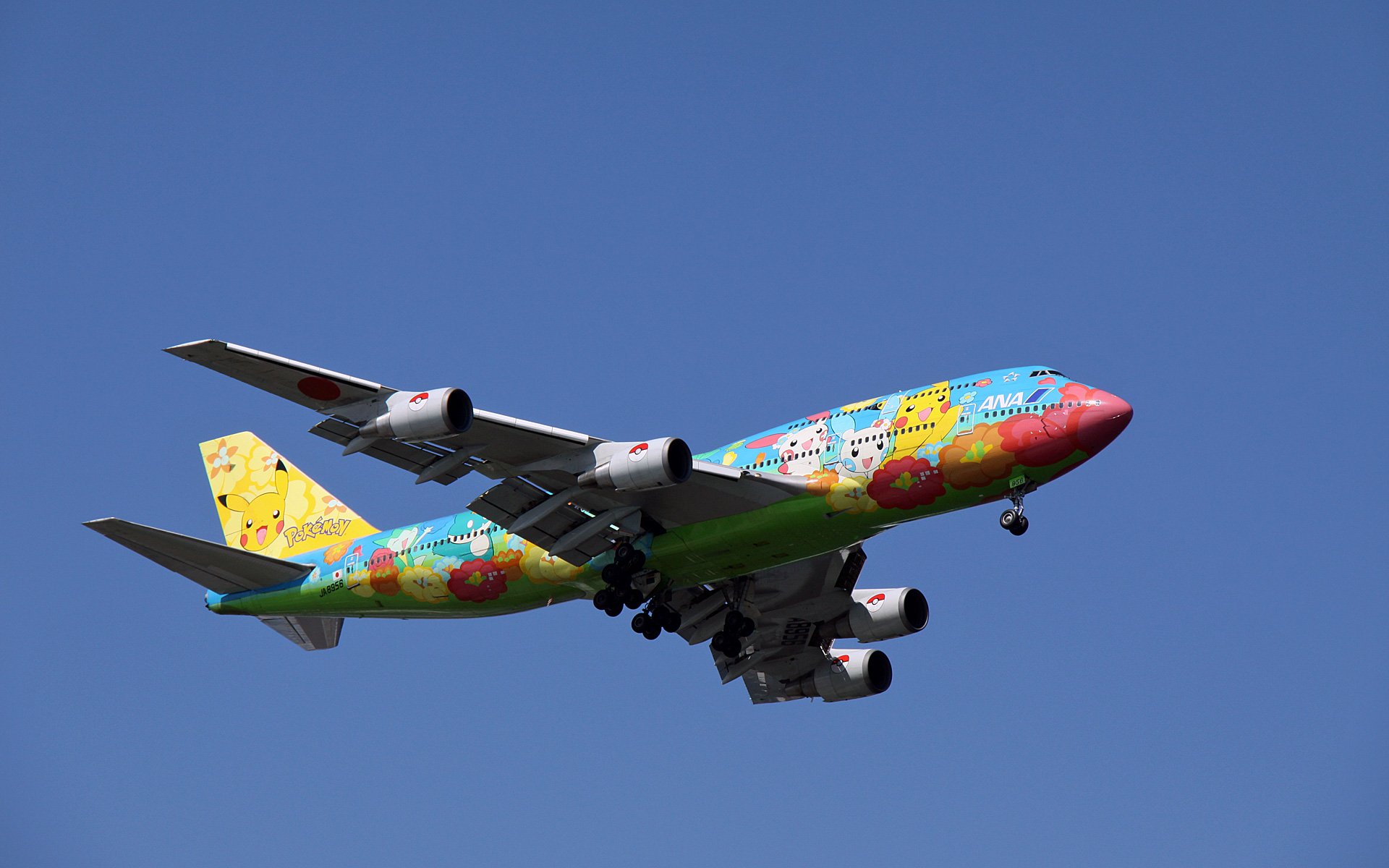 boeing 747, vehicles, airplane, passenger plane, pokémon, aircraft