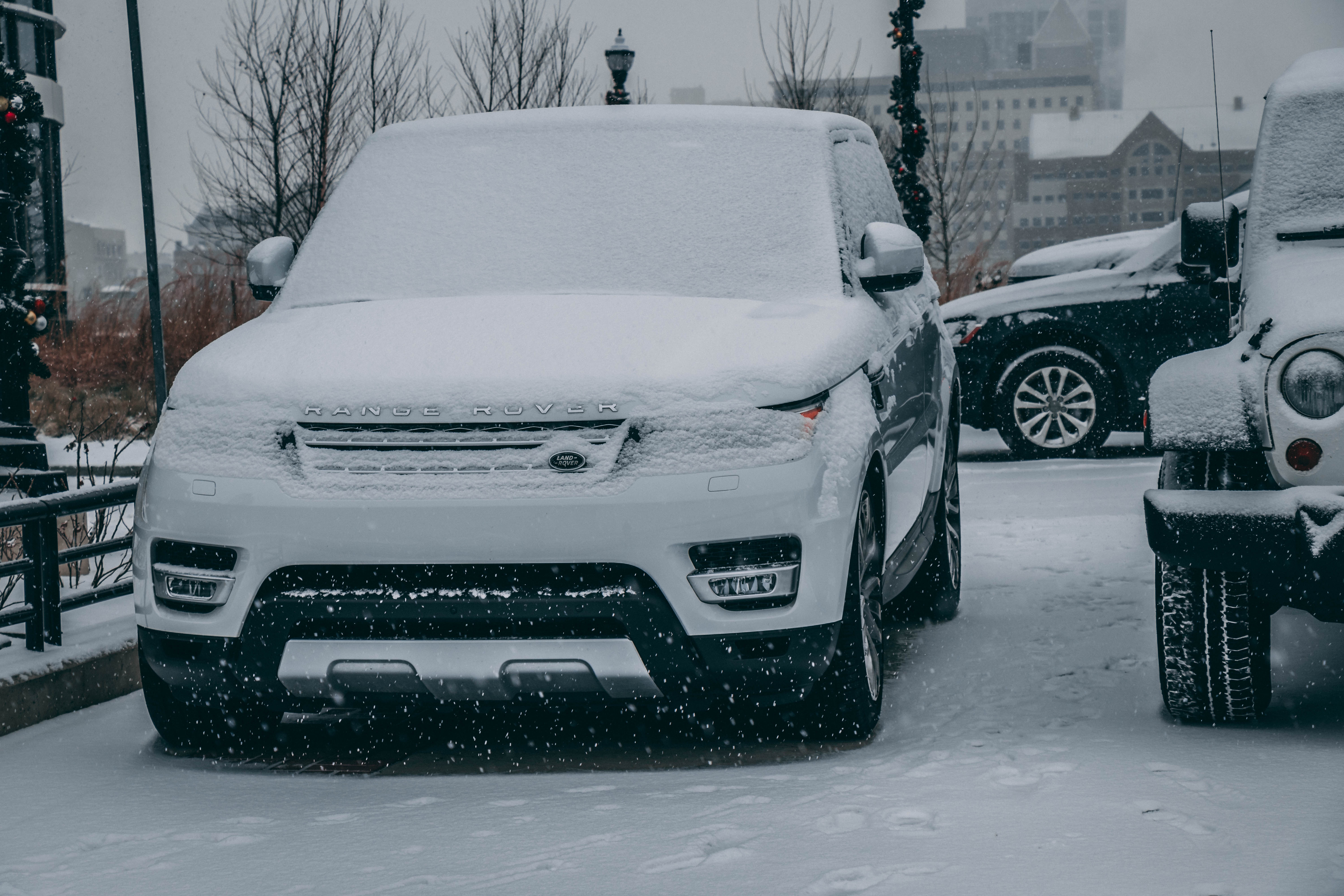 PC Wallpapers cars, suv, range rover, land rover, frozen, suite, lux, snowfall, land rover range rover