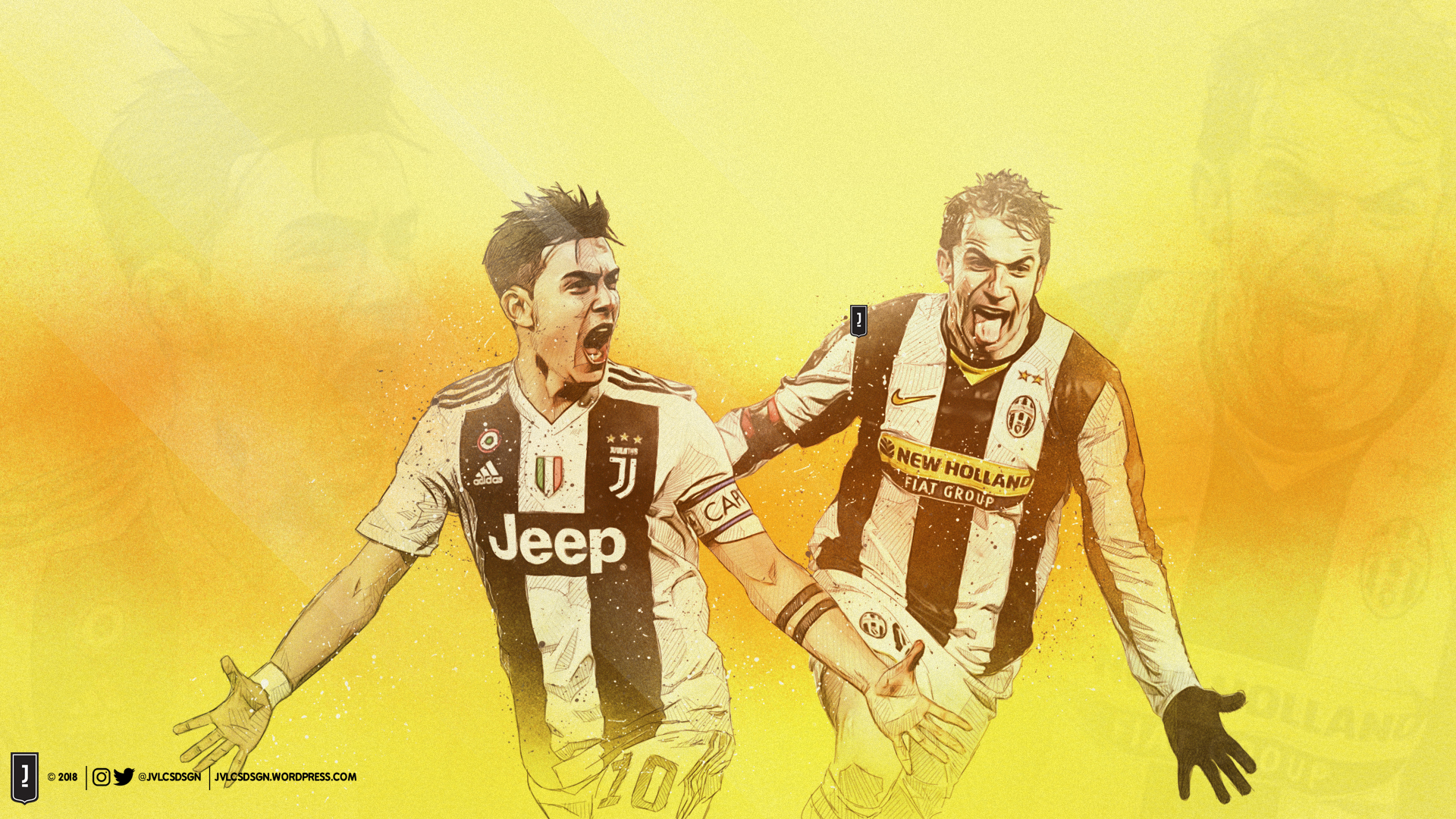 Téléchargez des papiers peints mobile Des Sports, Football, Juventus Fc, Alessandro Del Piero, Paulo Dybala gratuitement.