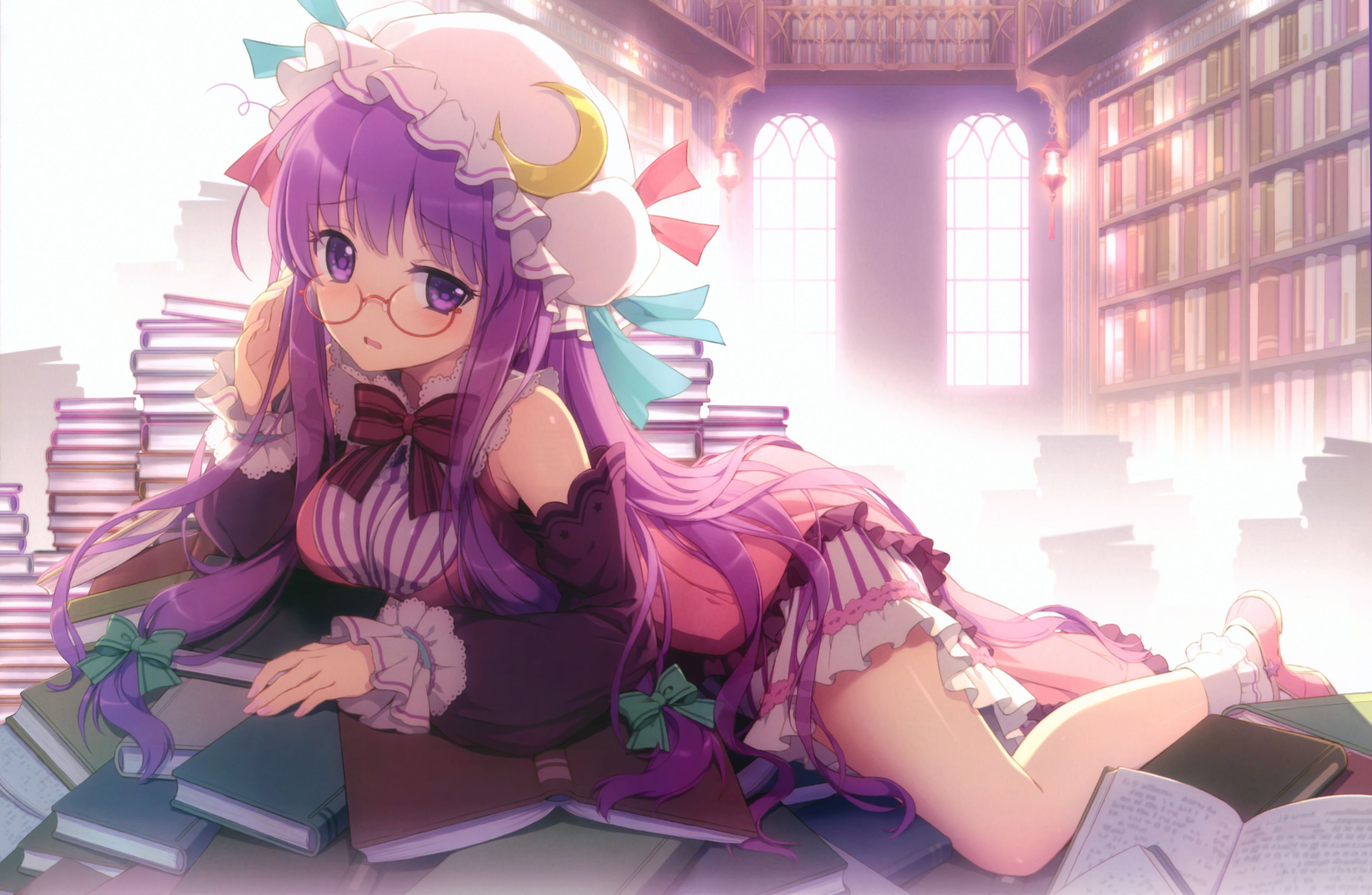 Free download wallpaper Anime, Touhou, Patchouli Knowledge on your PC desktop