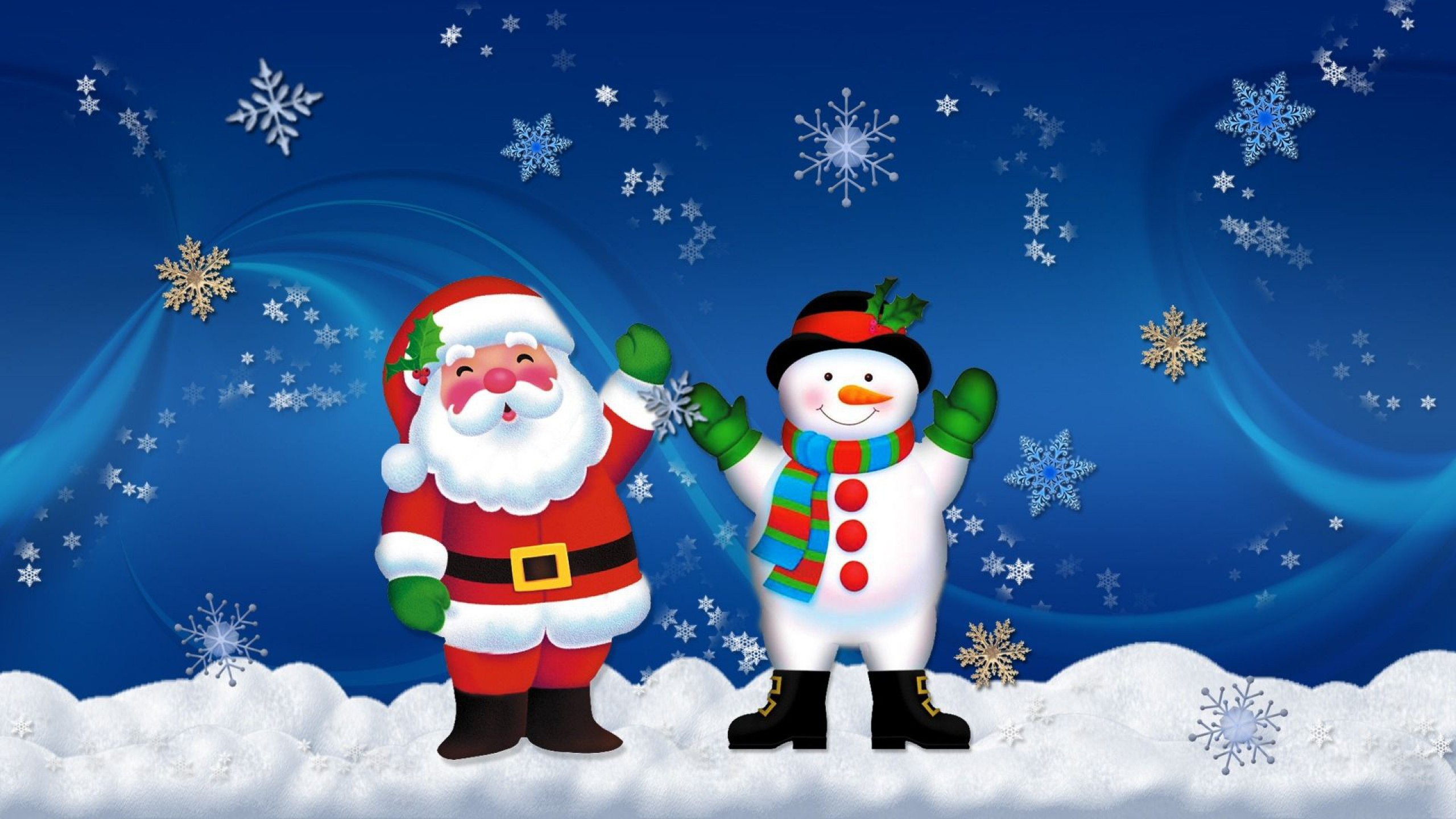 546890 baixar imagens floco de neve, natal, feriados, papai noel, boneco de neve - papéis de parede e protetores de tela gratuitamente