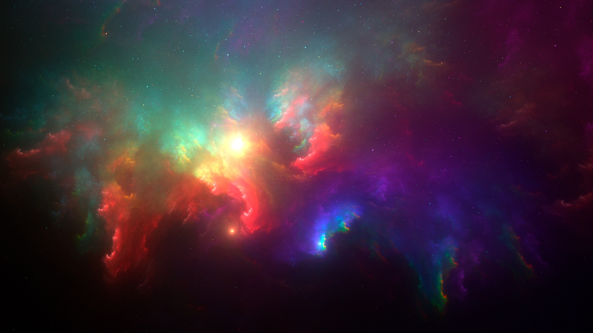 Free download wallpaper Stars, Nebula, Colors, Space, Colorful, Sci Fi on your PC desktop