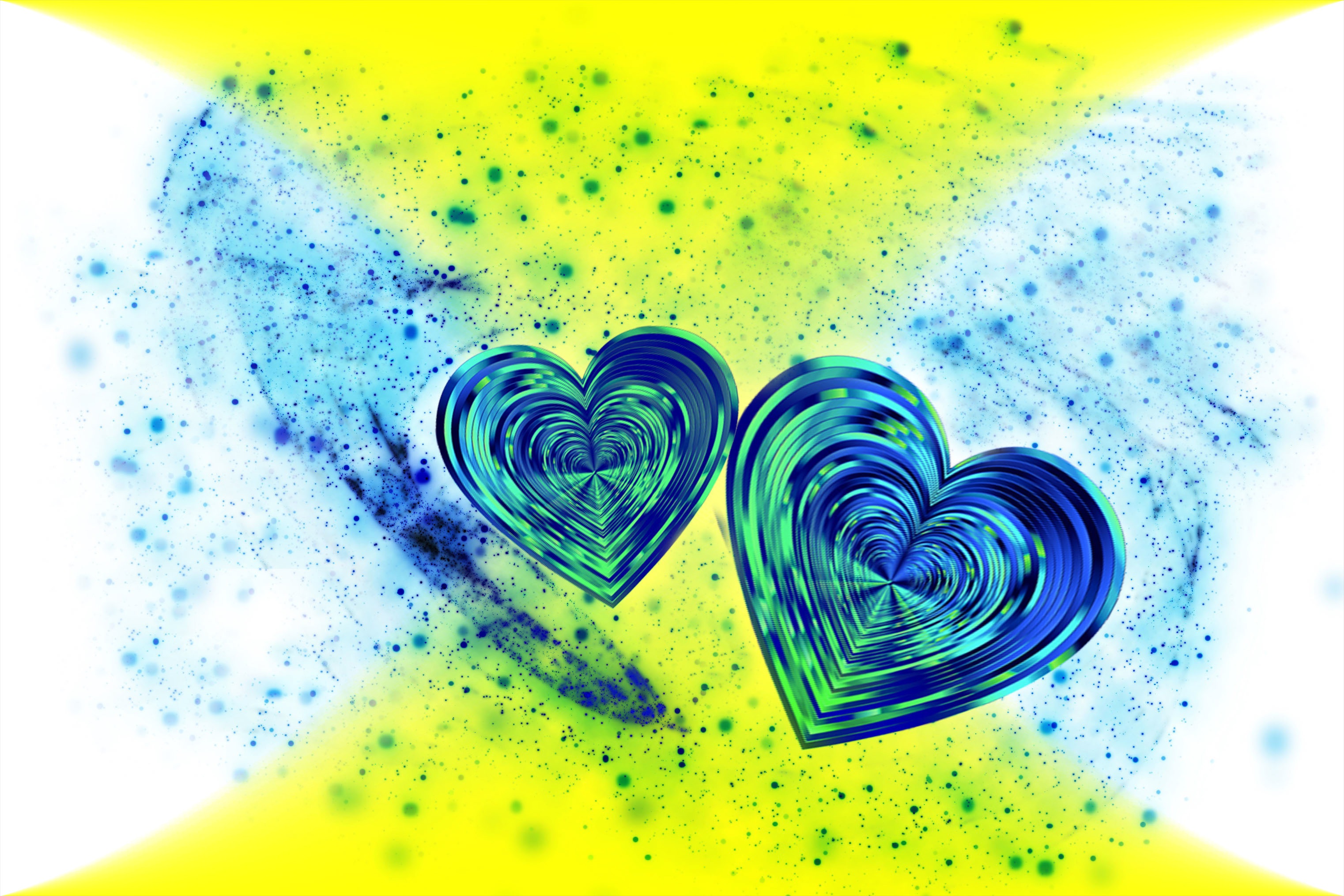 Download PC Wallpaper stains, abstract, hearts, love, spots