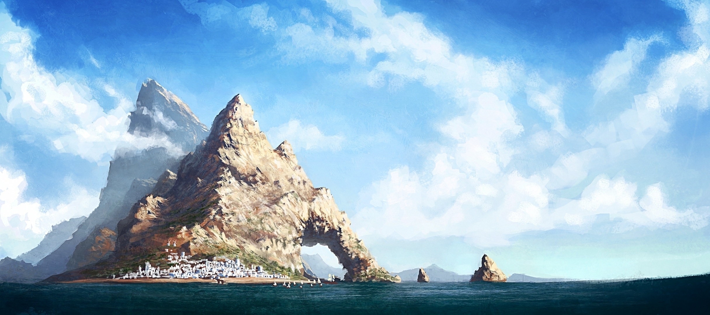 Download mobile wallpaper Island, Fantasy for free.