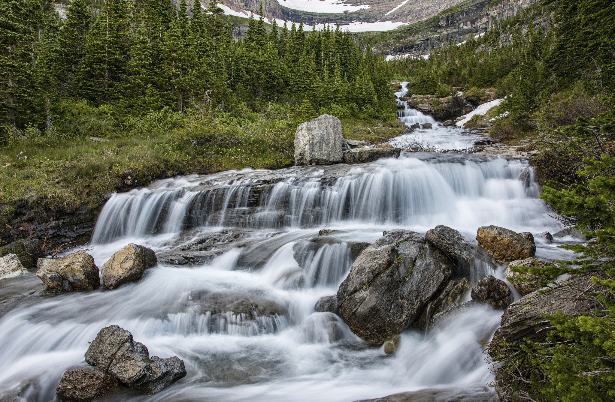 Download mobile wallpaper Nature, Waterfall, Earth, River for free.