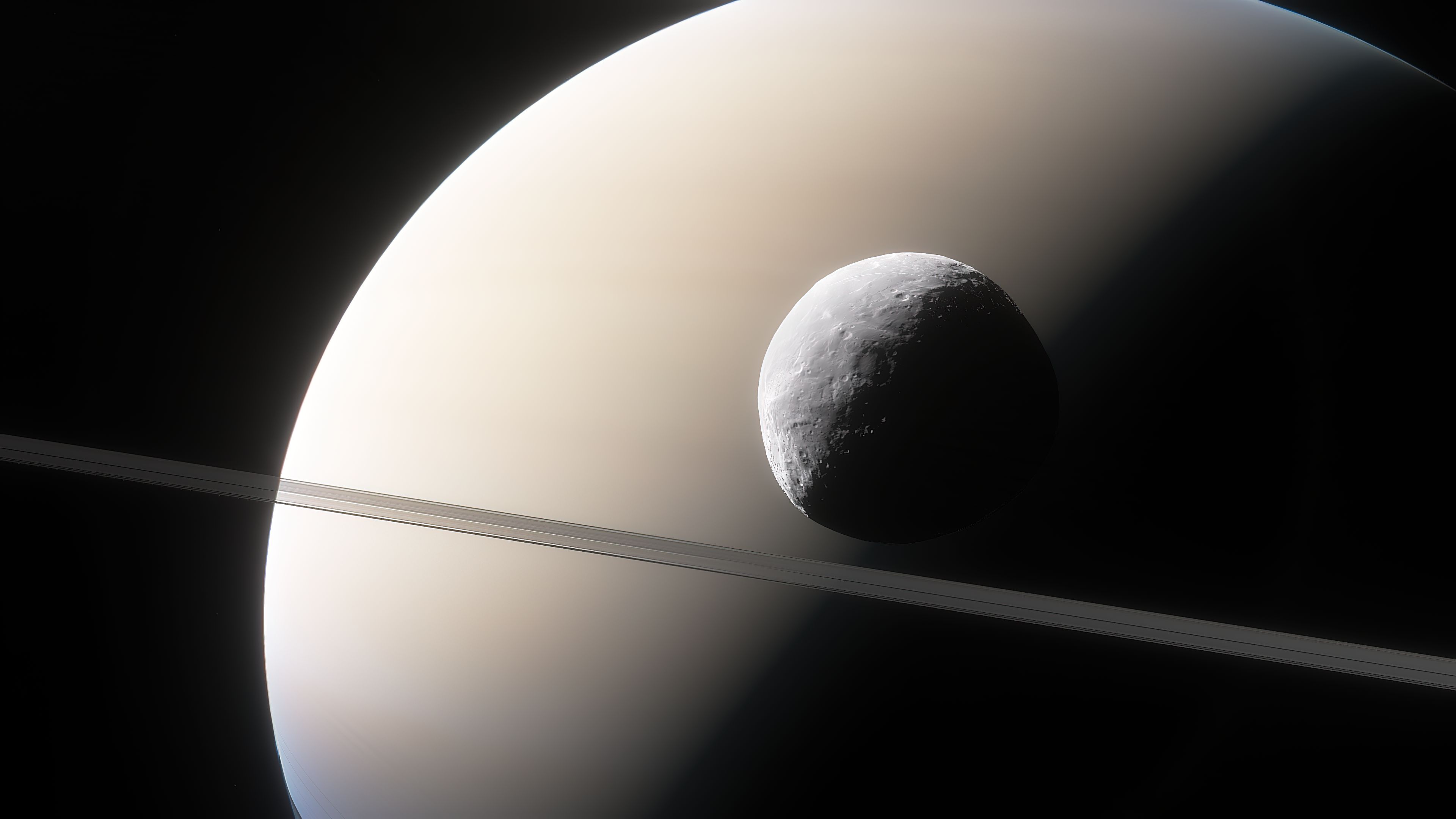 Laden Sie das Science Fiction, Saturn-Bild kostenlos auf Ihren PC-Desktop herunter