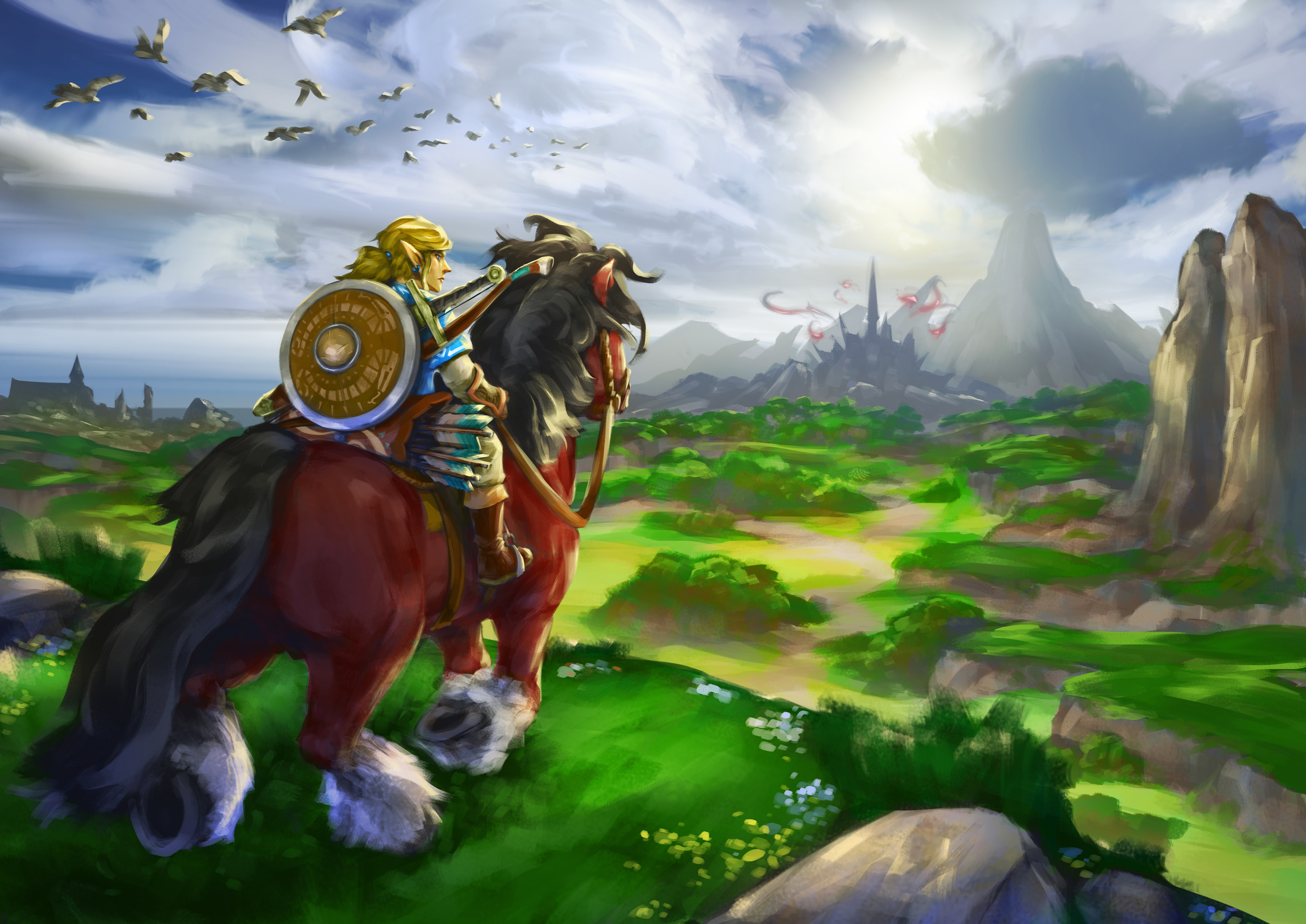 Descarga gratis la imagen Enlace, Videojuego, Zelda, The Legend Of Zelda: Breath Of The Wild en el escritorio de tu PC