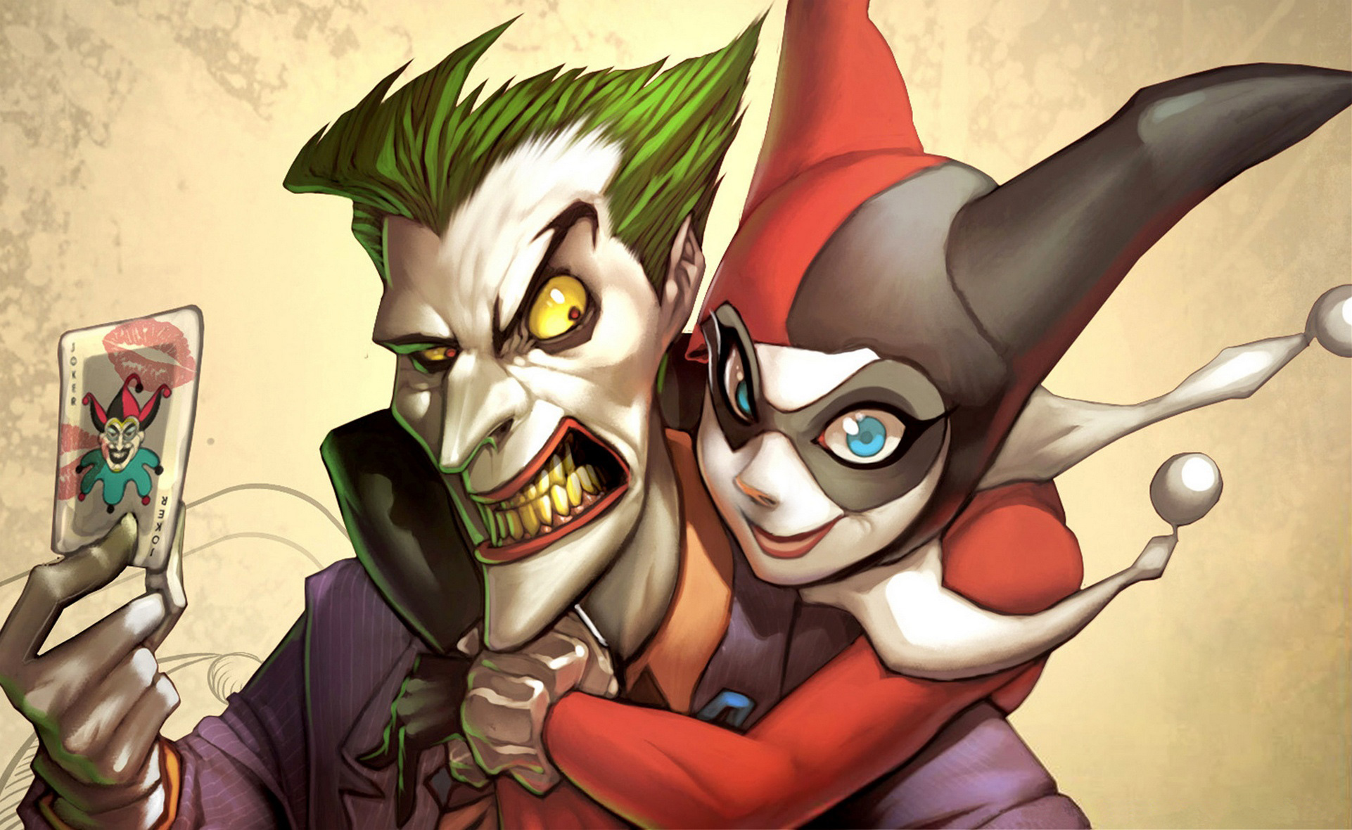 Free download wallpaper Joker, Comics, Harley Quinn, Dc Comics on your PC desktop