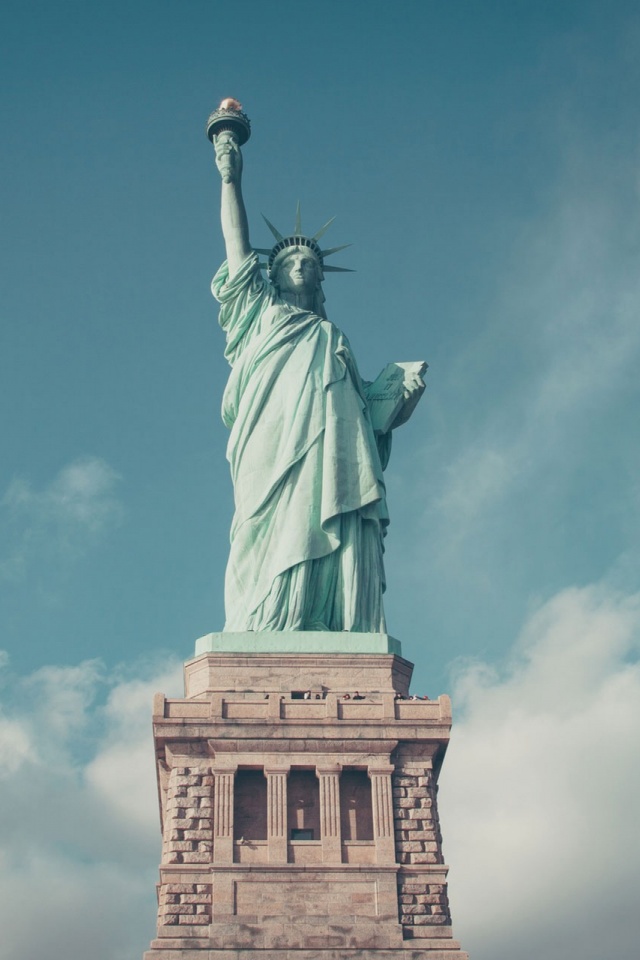 Download mobile wallpaper Statue Of Liberty, United States, New York, Man Made for free.