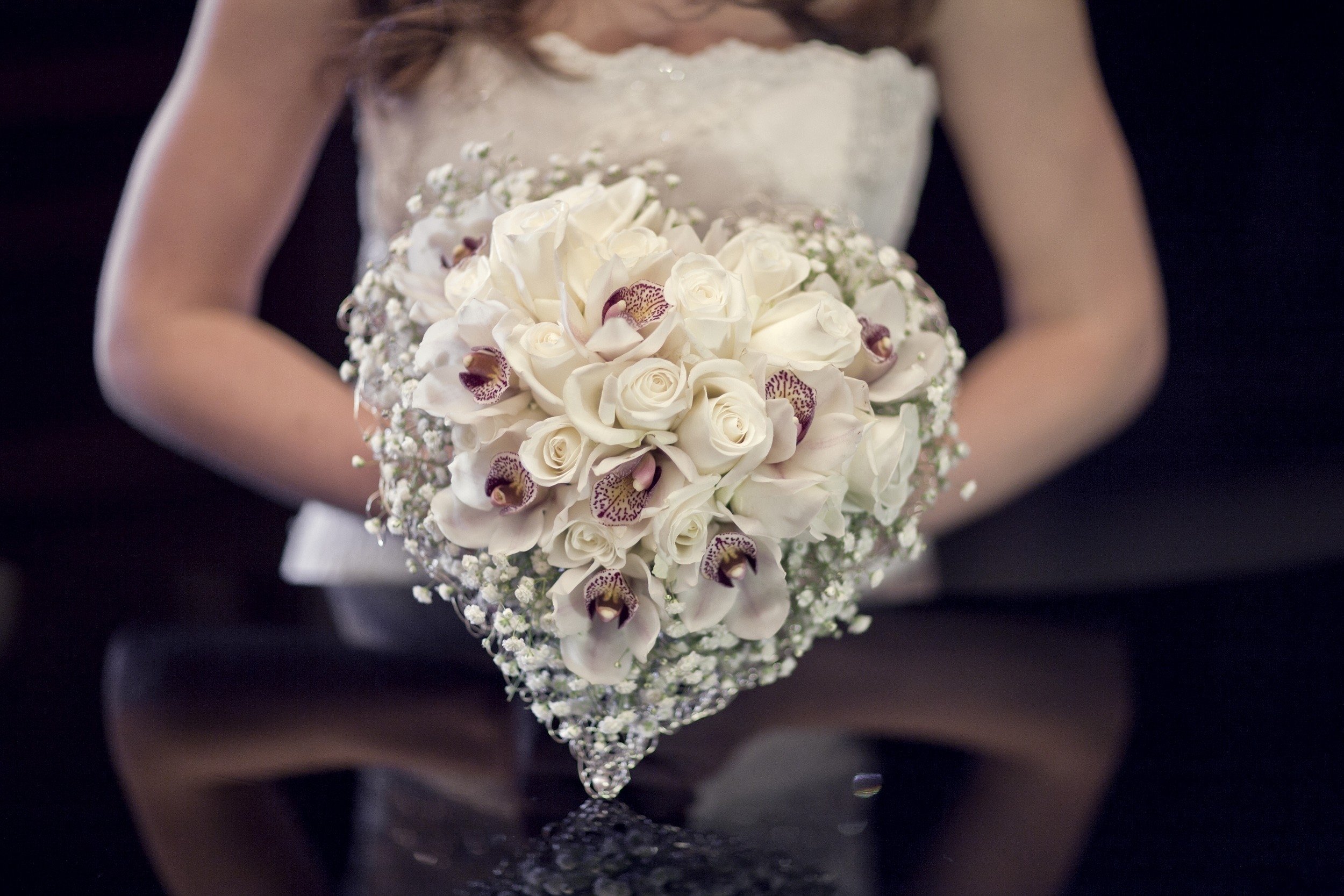 Téléchargez gratuitement l'image Mariée, Composition, Mariage, Bouquet, Amour, Roses sur le bureau de votre PC