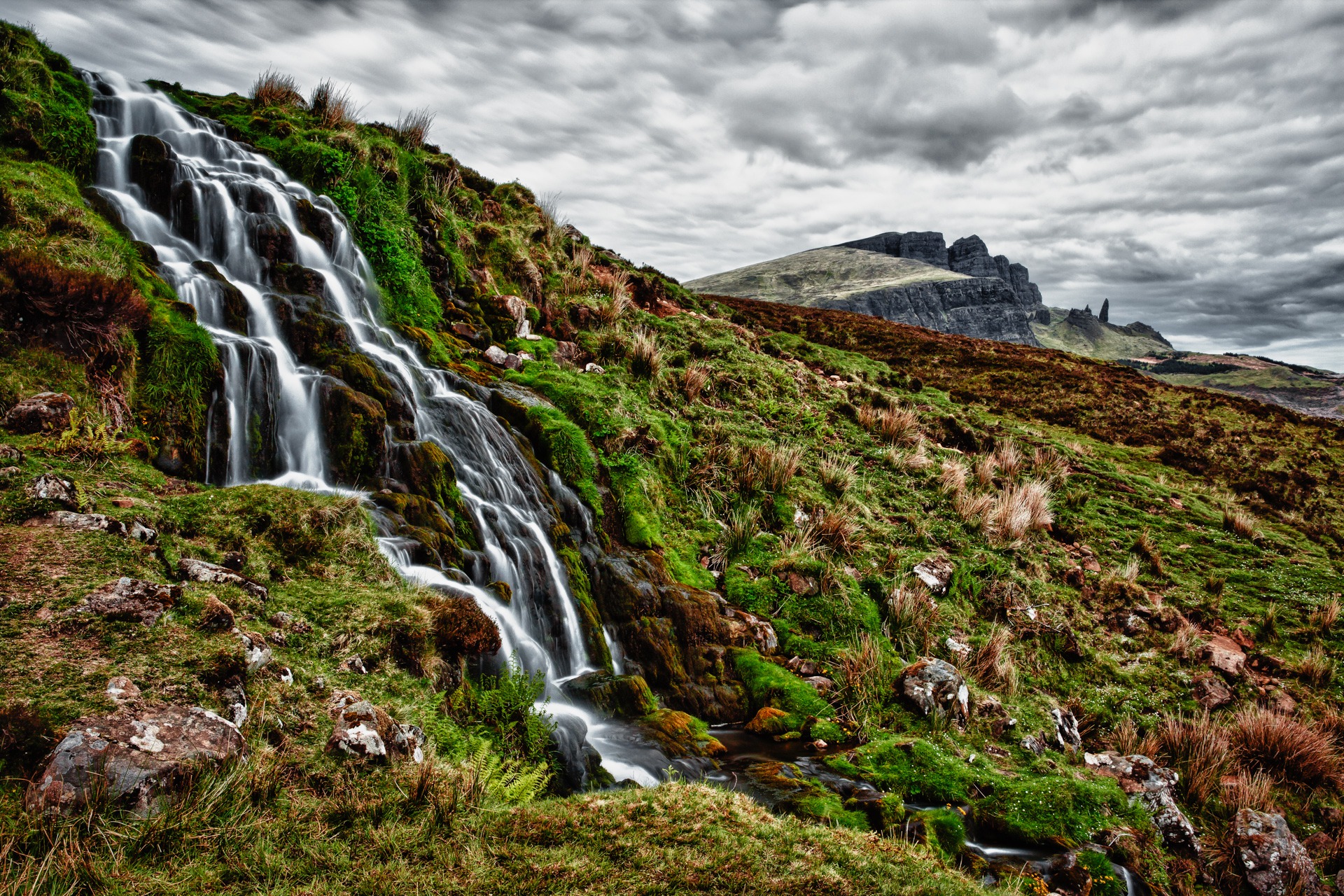 Free download wallpaper Landscape, Nature, Waterfalls, Waterfall, Earth, Cloud on your PC desktop