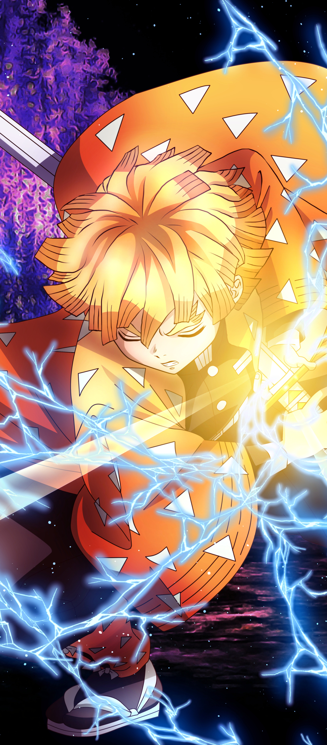 Download mobile wallpaper Anime, Demon Slayer: Kimetsu No Yaiba, Zenitsu Agatsuma for free.