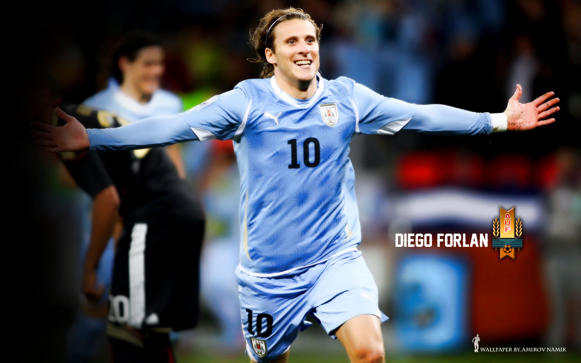 508419 descargar imagen selección uruguaya de fútbol, deporte, diego forlan, fútbol: fondos de pantalla y protectores de pantalla gratis