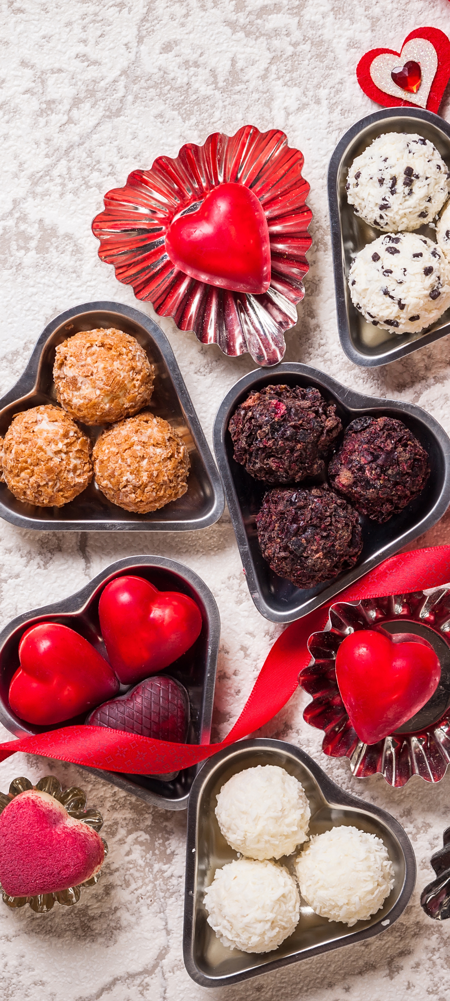 Download mobile wallpaper Valentine's Day, Chocolate, Holiday, Heart, Candy for free.
