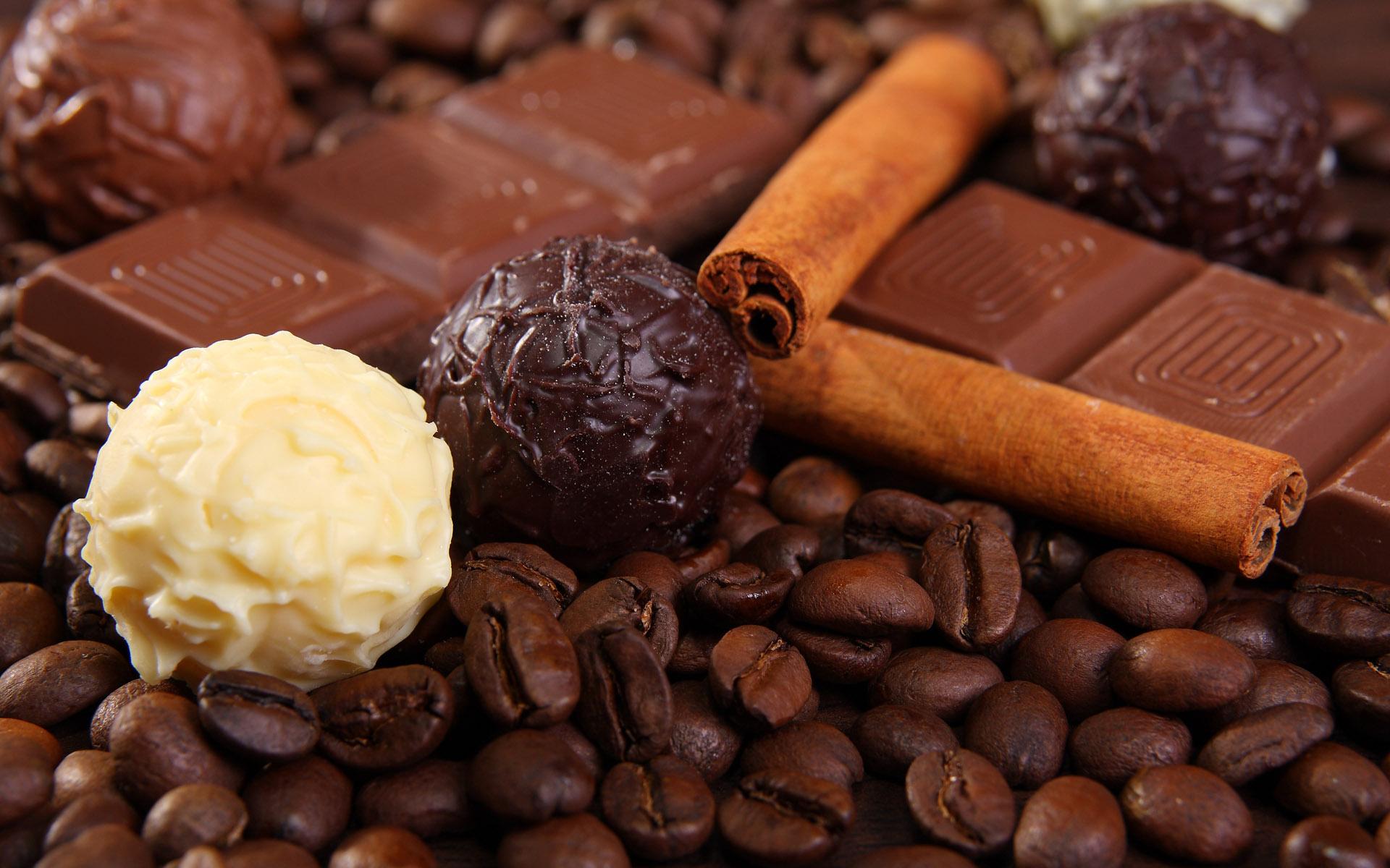 Download mobile wallpaper Food, Chocolate, Coffee Beans for free.