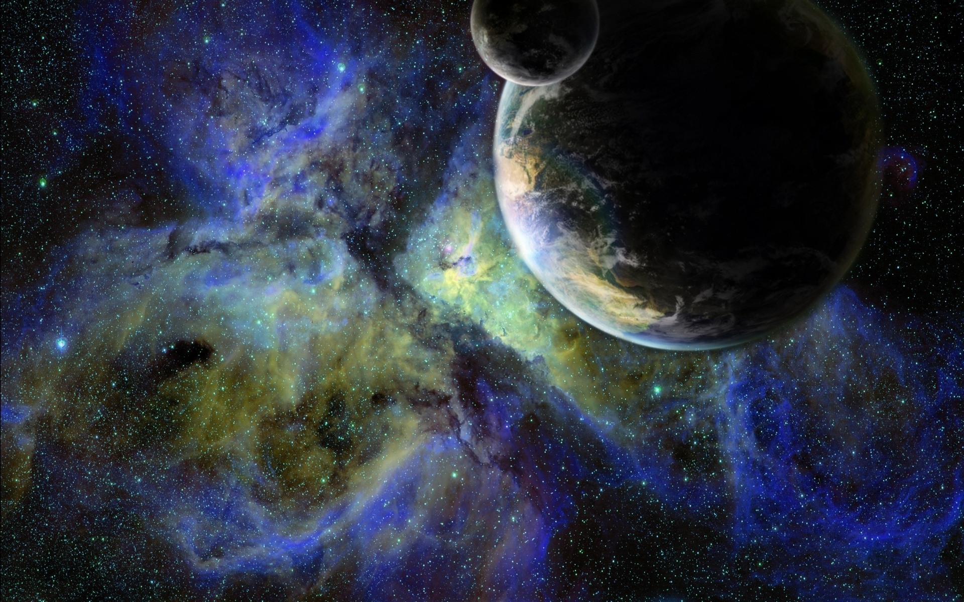 Free download wallpaper Planets, Stars, Nebula, Space, Sci Fi, Star on your PC desktop