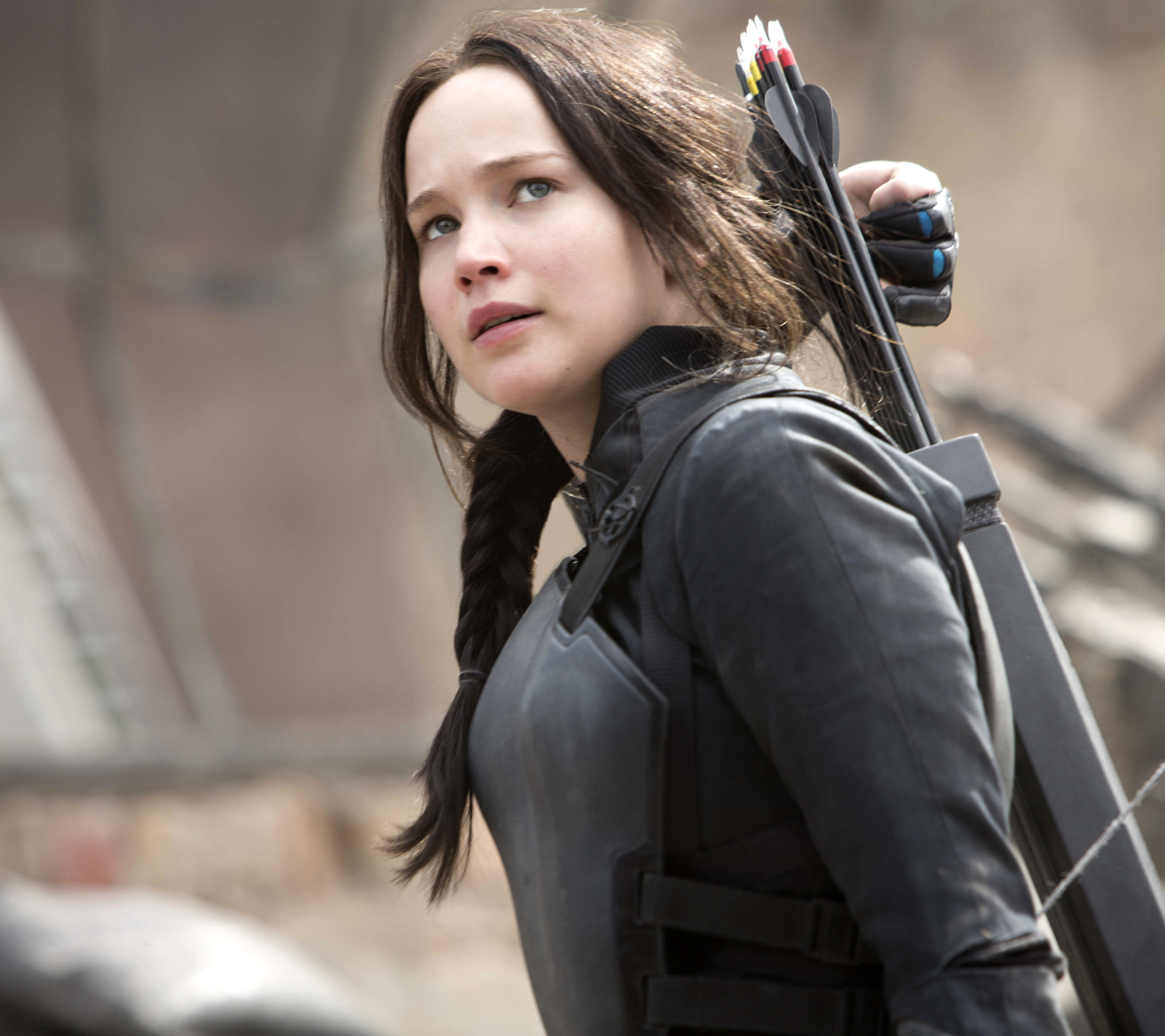 Baixar papel de parede para celular de Filme, Katniss Everdeen, Jennifer Lawrence, Jogos Vorazes, Jogos Vorazes: A Esperança Parte 1 gratuito.