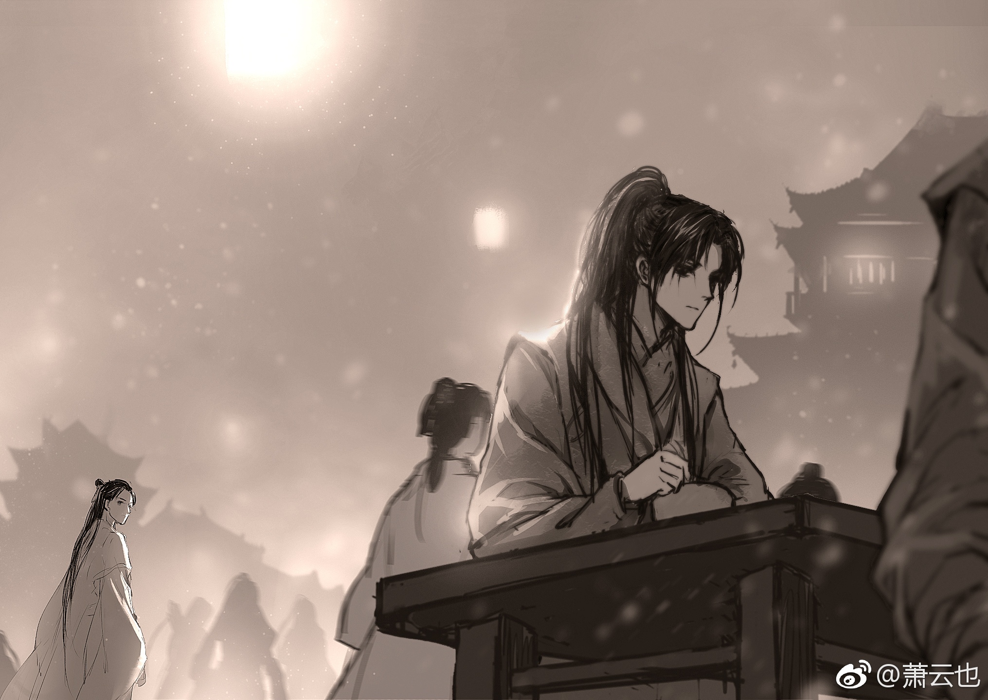 Handy-Wallpaper Animes, Lanzhan, Wei Yin, Lan Wangji, Wei Wuxian, Mo Dao Zu Shi kostenlos herunterladen.