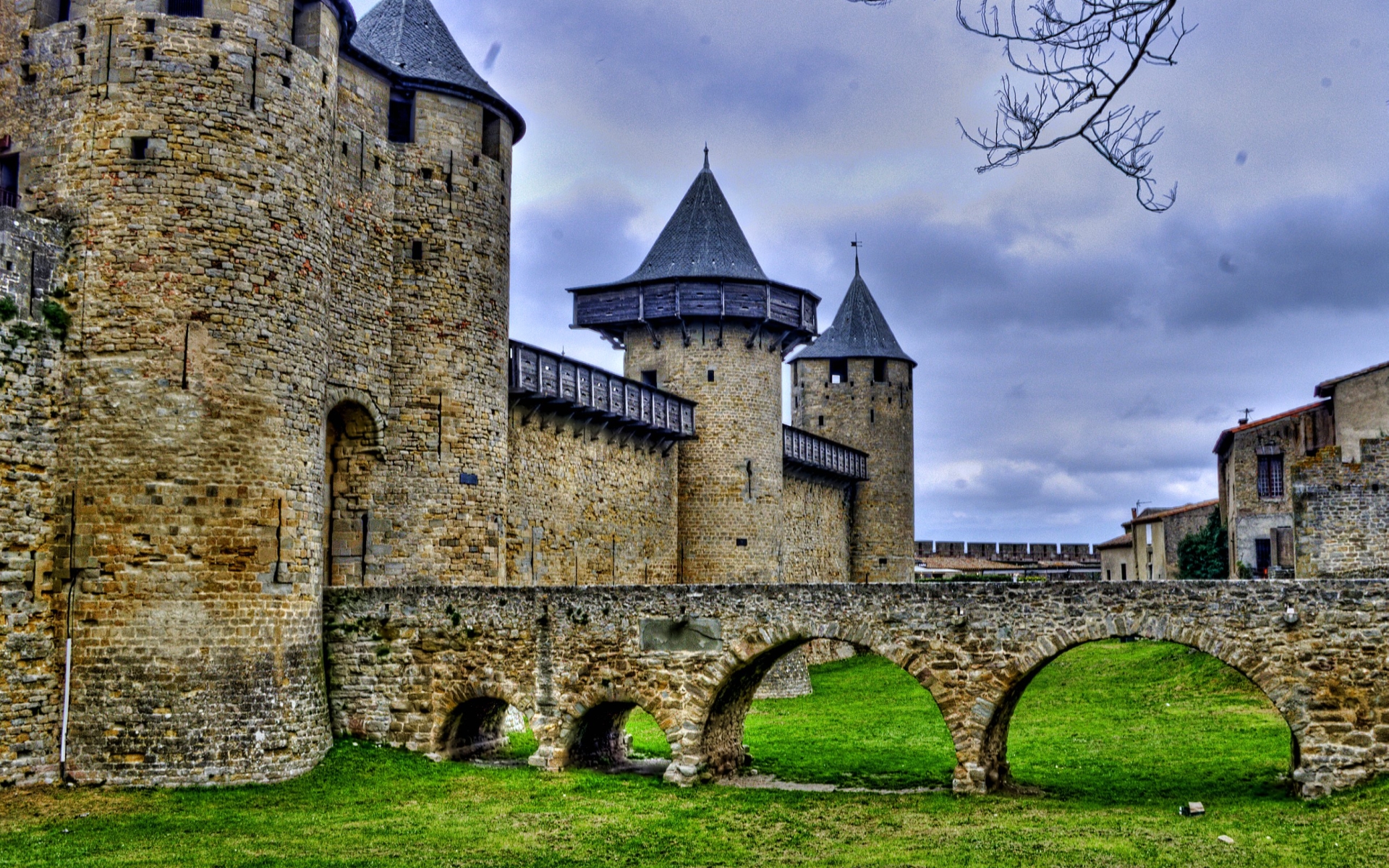 339749 baixar papel de parede feito pelo homem, carcassonne, castelos - protetores de tela e imagens gratuitamente