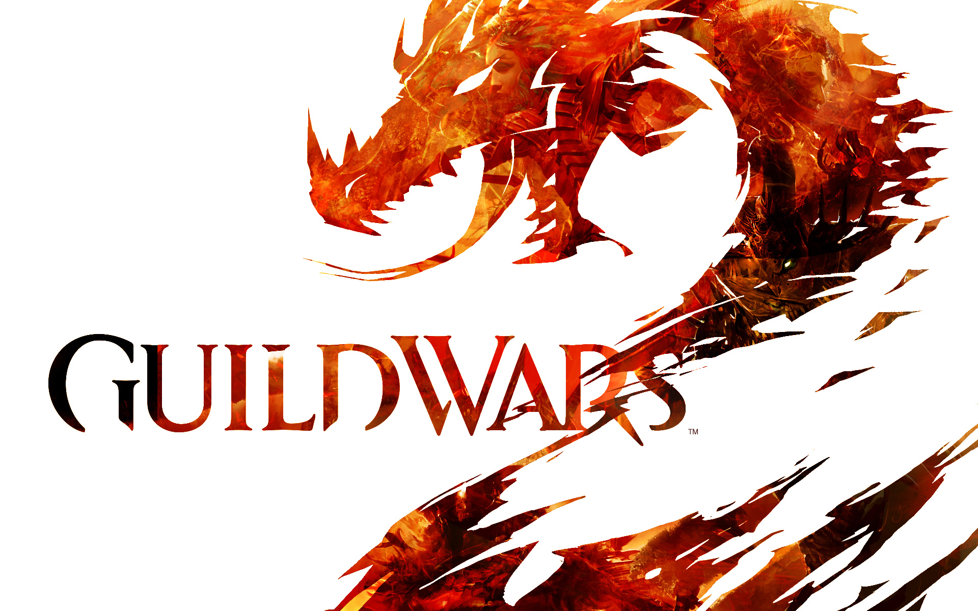 Free download wallpaper Dragon, Logo, Video Game, Guild Wars 2, Guild Wars on your PC desktop