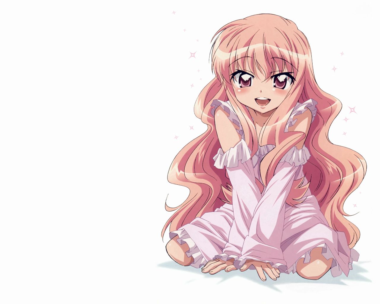 pink hair, anime, girl, pretty