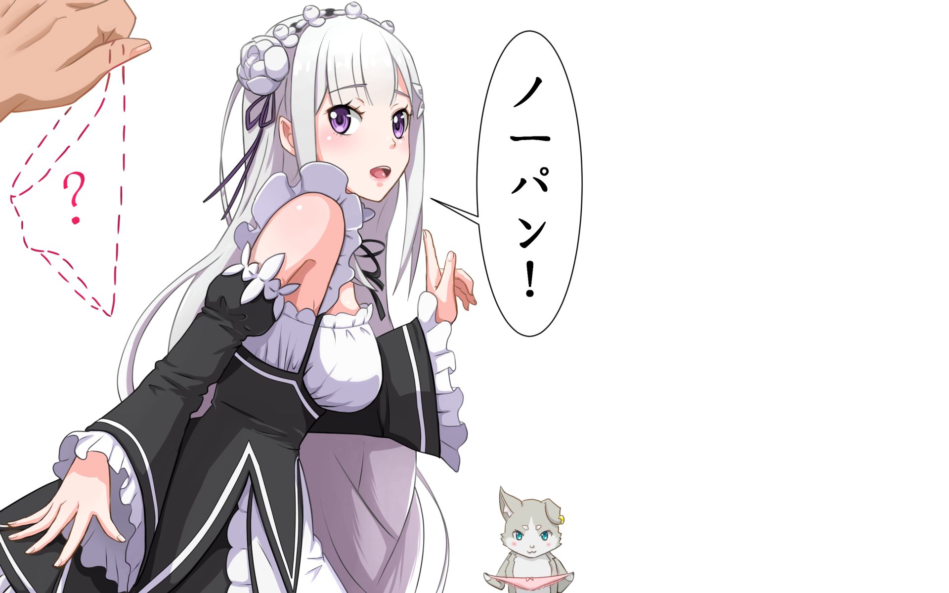 Скачать обои бесплатно Аниме, Эмилия (Re:zero), Re:zero Начало Жизни В Другом Мире картинка на рабочий стол ПК