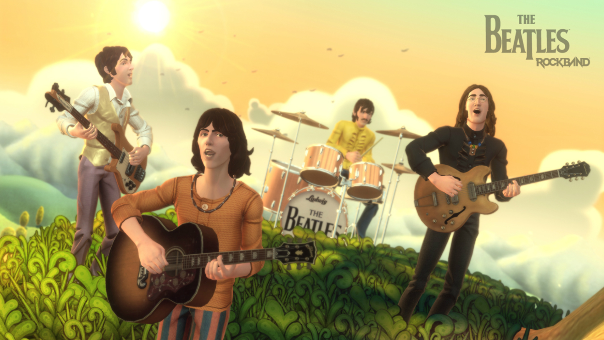 Die besten The Beatles: Rock Band-Hintergründe für den Telefonbildschirm
