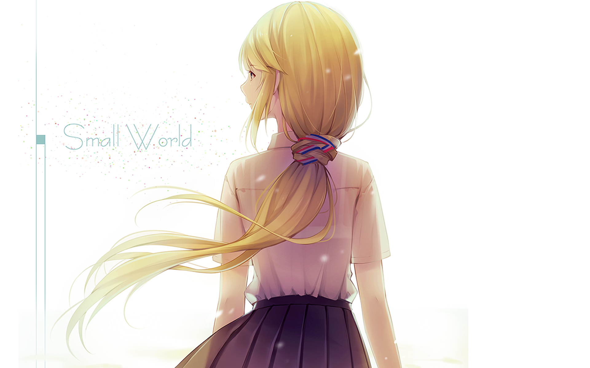 Download mobile wallpaper Anime, Girl, Blonde, School Uniform, Long Hair for free.