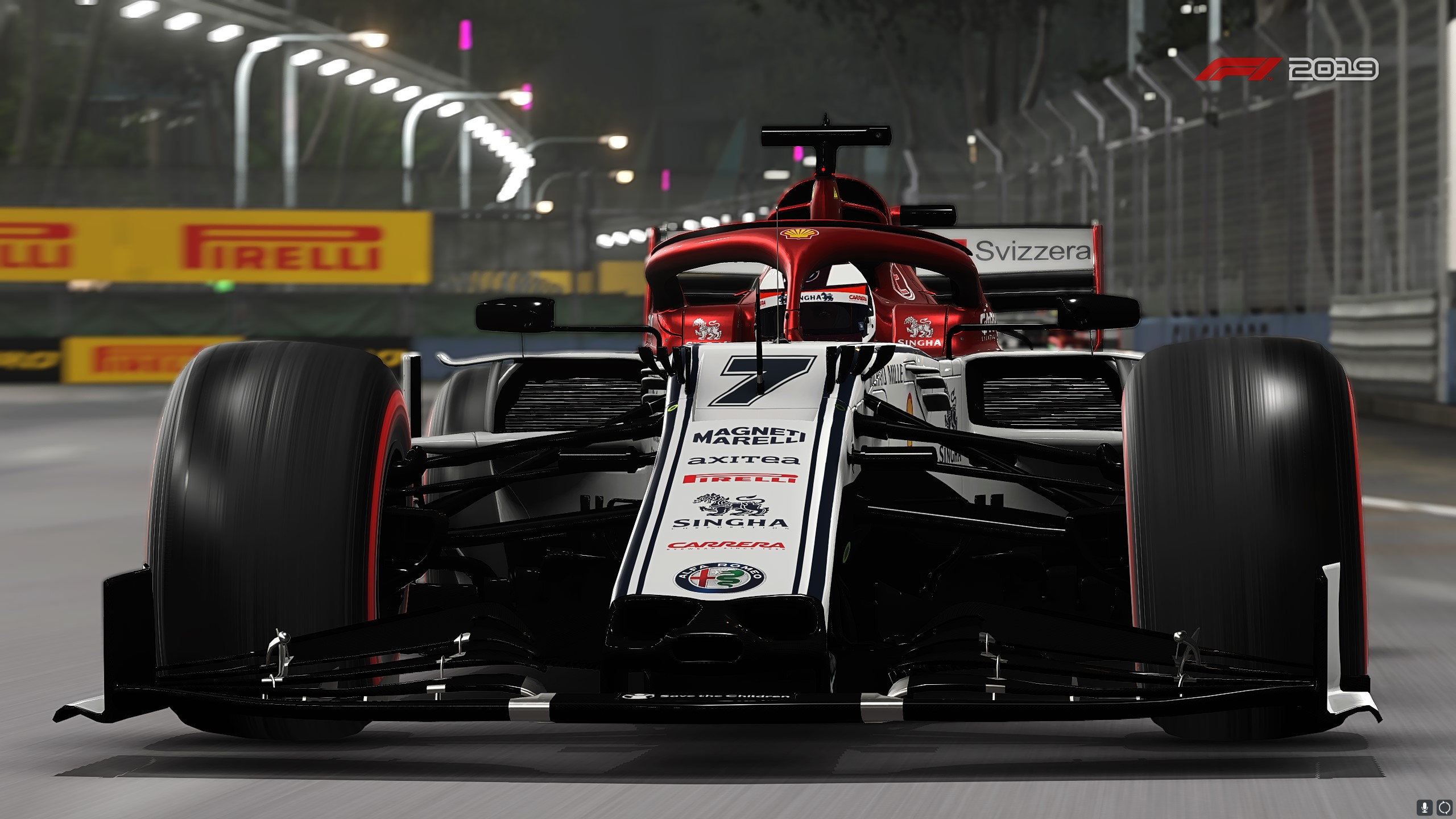video game, f1 2019, alfa romeo c38, race car