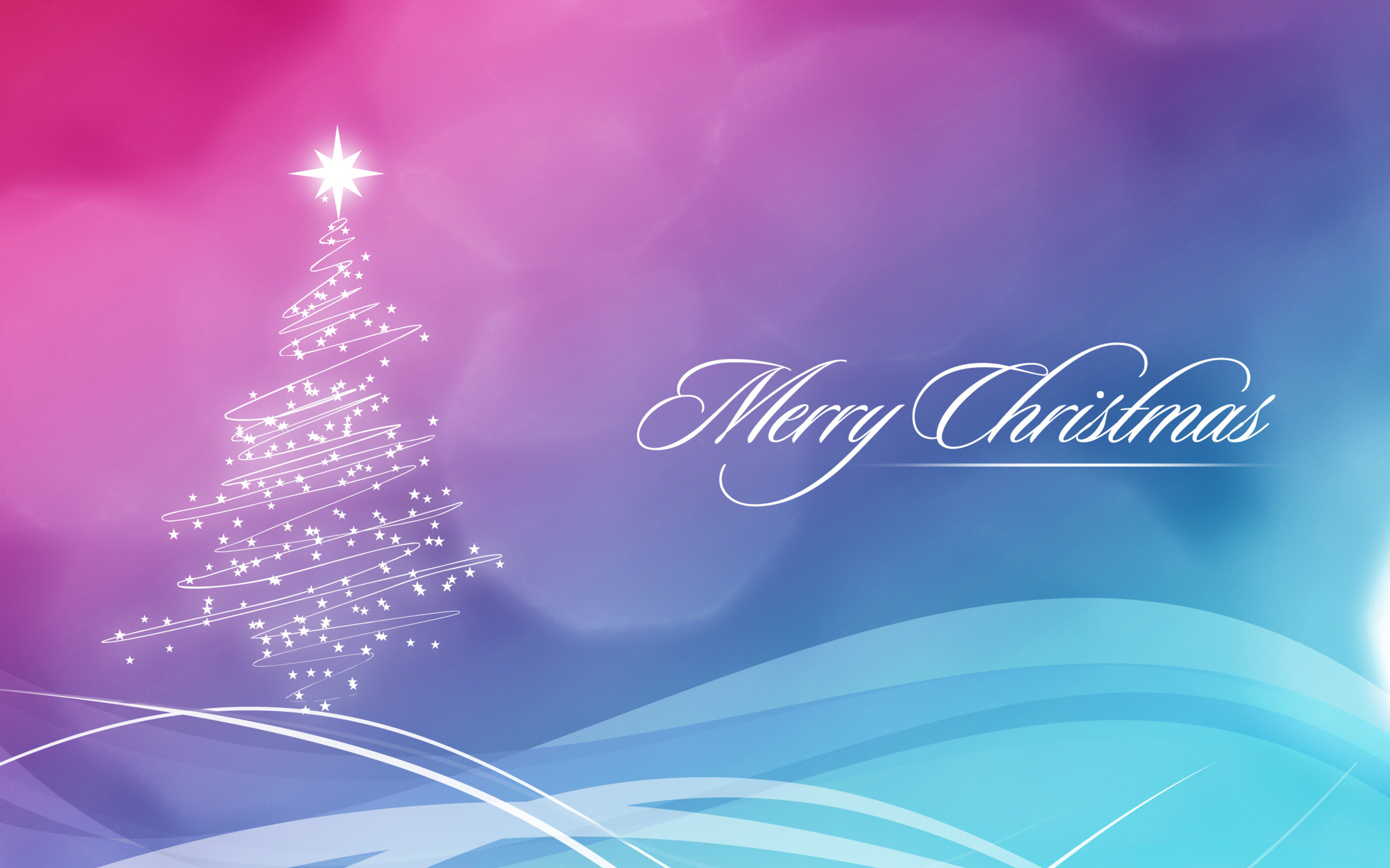 717219壁紙のダウンロードホリデー, クリスマス, クリスマスツリー, メリークリスマス, ピンク, 単純, 星, 波-スクリーンセーバーと写真を無料で
