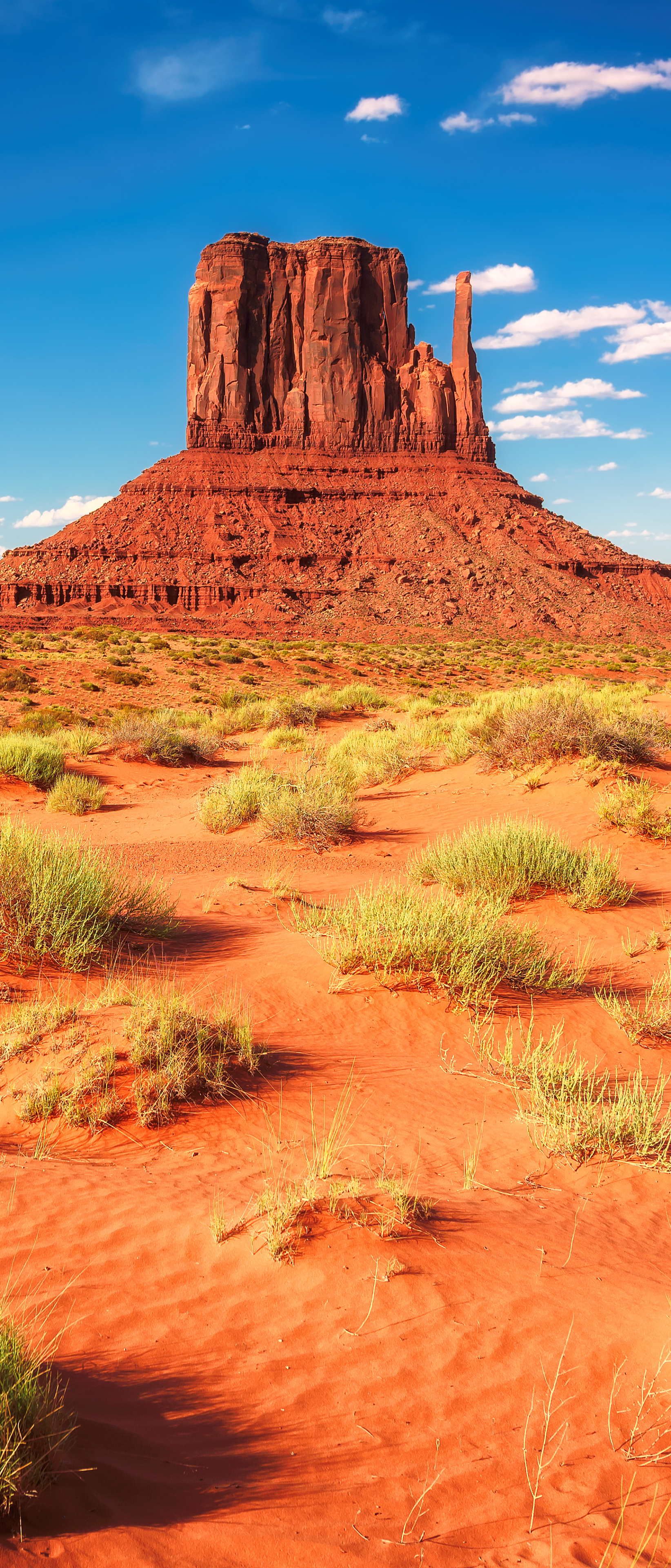 Download mobile wallpaper Landscape, Nature, Sand, Desert, Usa, Horizon, Earth, Arizona, Monument Valley for free.
