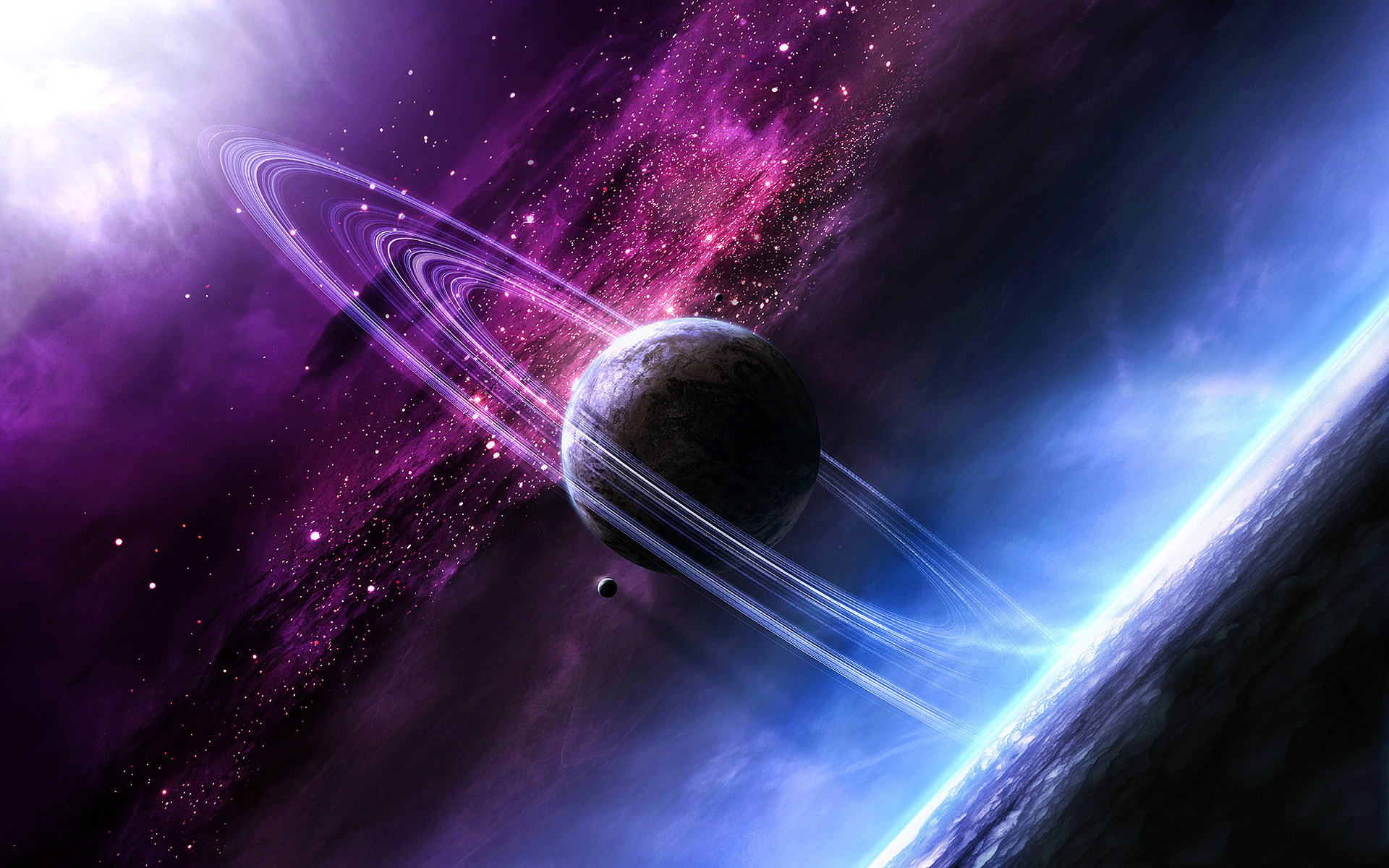 Скачать картинку Планетарное Кольцо, Научная Фантастика в телефон бесплатно.