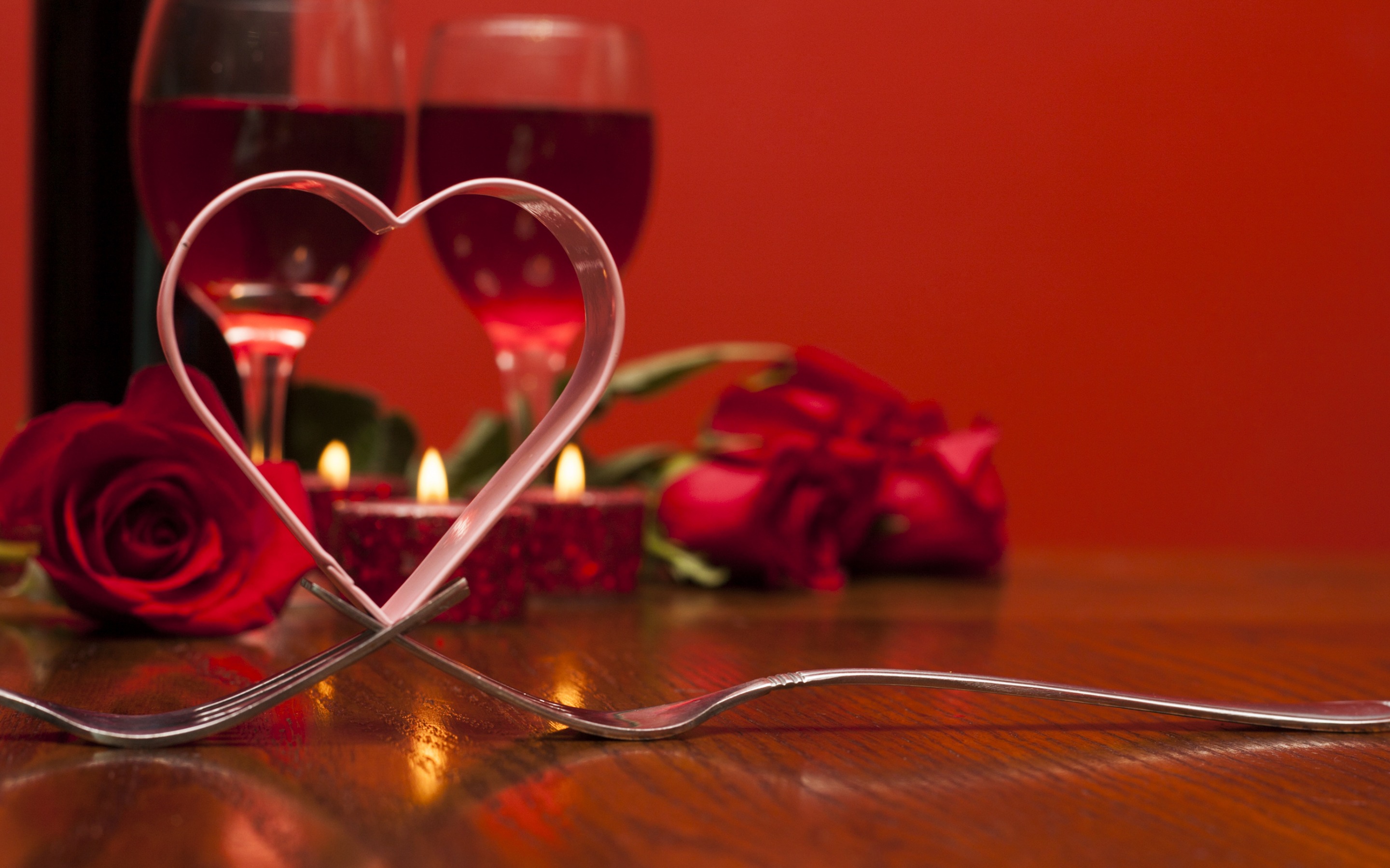 Laden Sie das Feiertage, Wein, Valentinstag, Blume, Kerze, Herz-Bild kostenlos auf Ihren PC-Desktop herunter