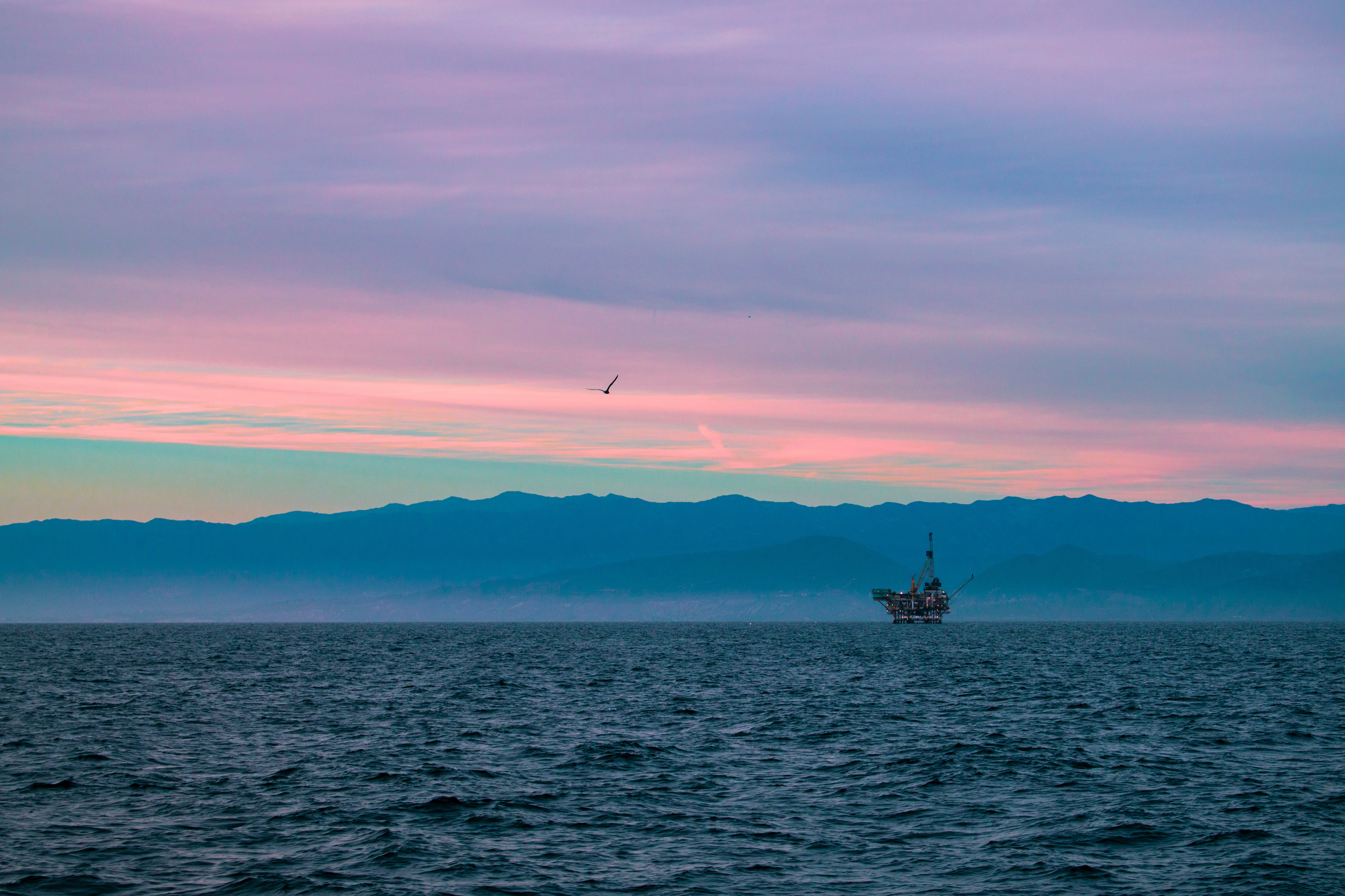 Download mobile wallpaper Horizon, Sunset, Nature, Sky, Ship for free.