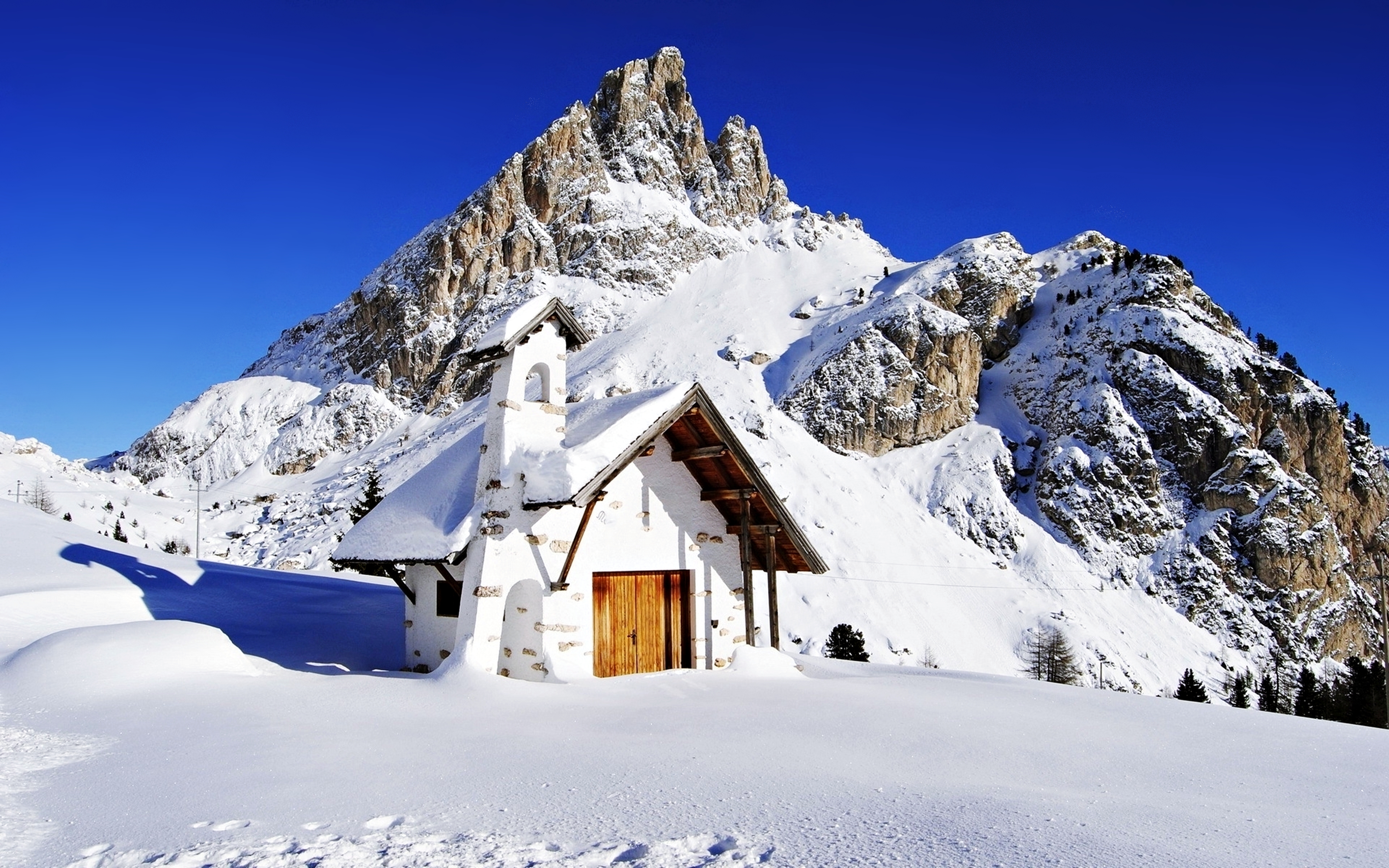nature, winter, photography, hut, mountain, snow, white
