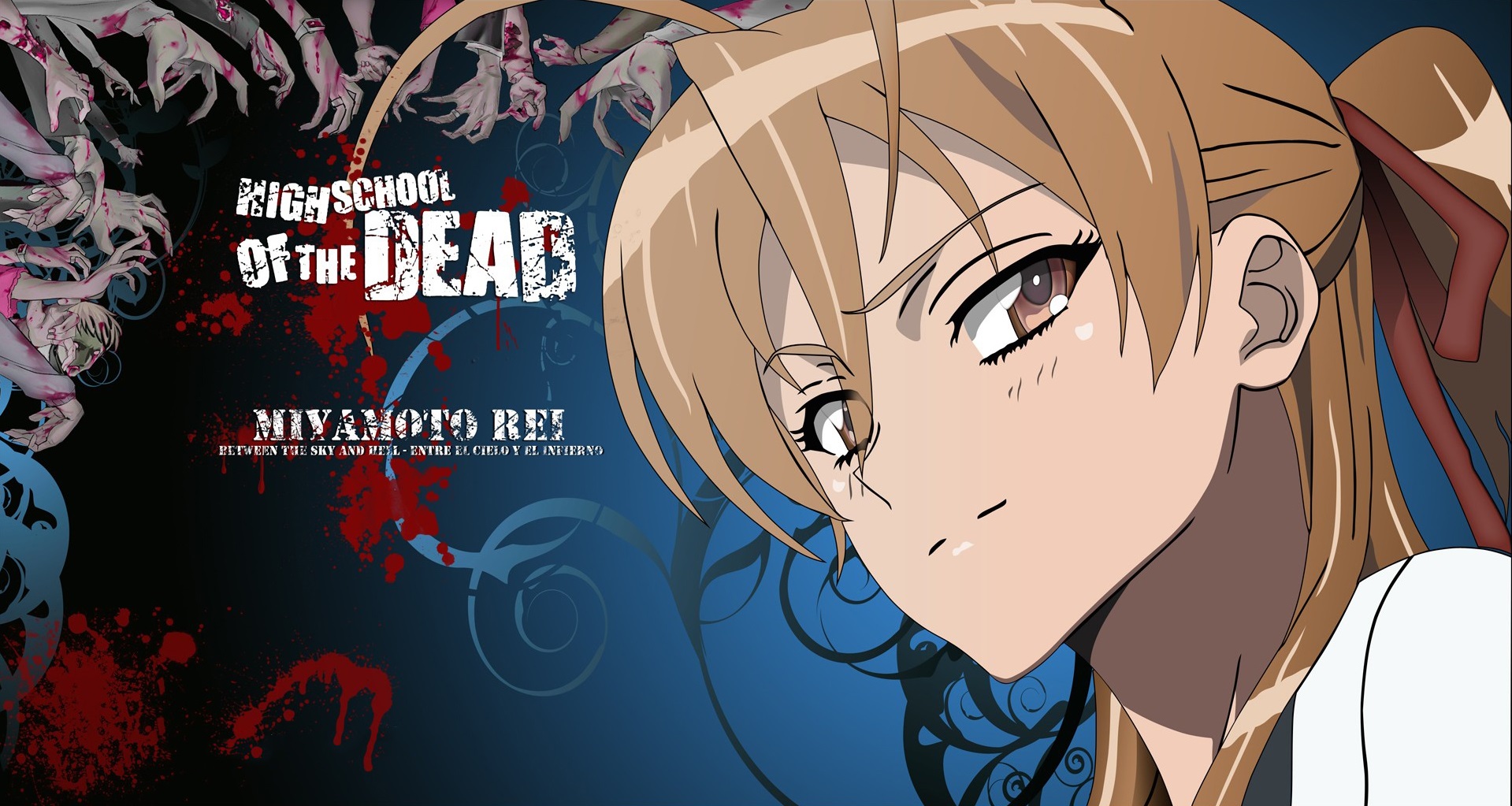 anime, highschool of the dead, rei miyamoto