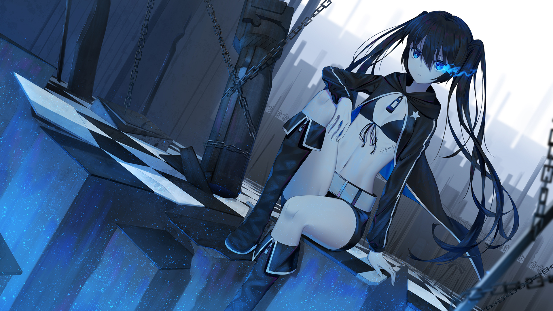 Free download wallpaper Anime, Black Rock Shooter on your PC desktop