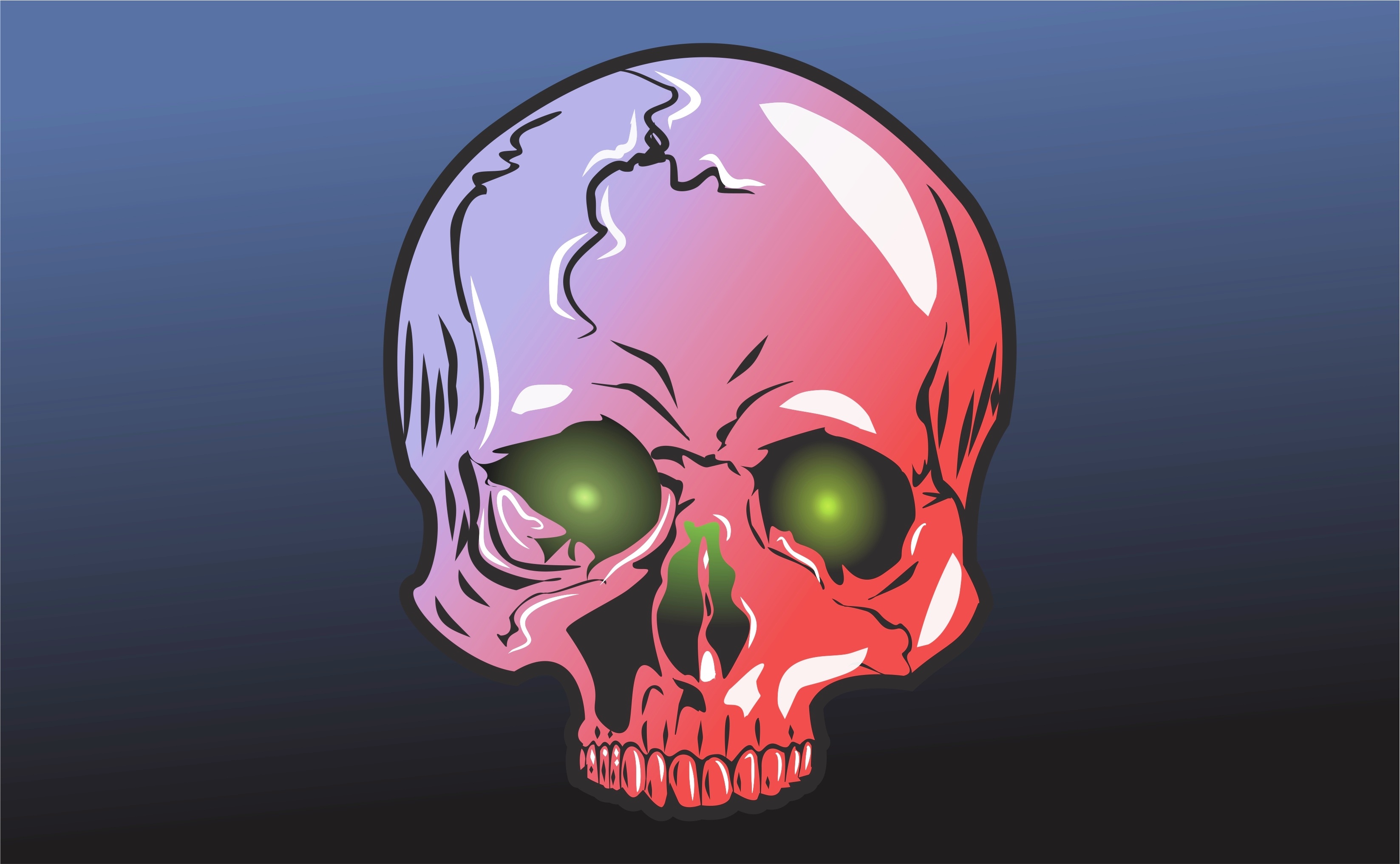 Download mobile wallpaper Dark, Skull, Simple for free.
