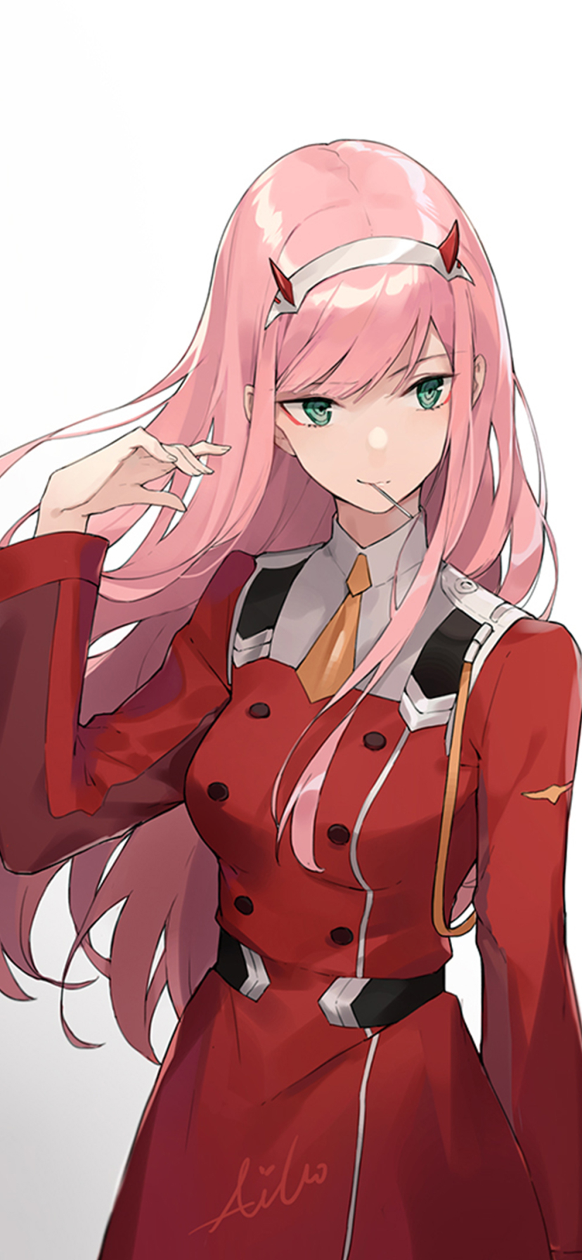 Handy-Wallpaper Animes, Darling In The Franxx, Zero Two (Liebling Im Franxx) kostenlos herunterladen.