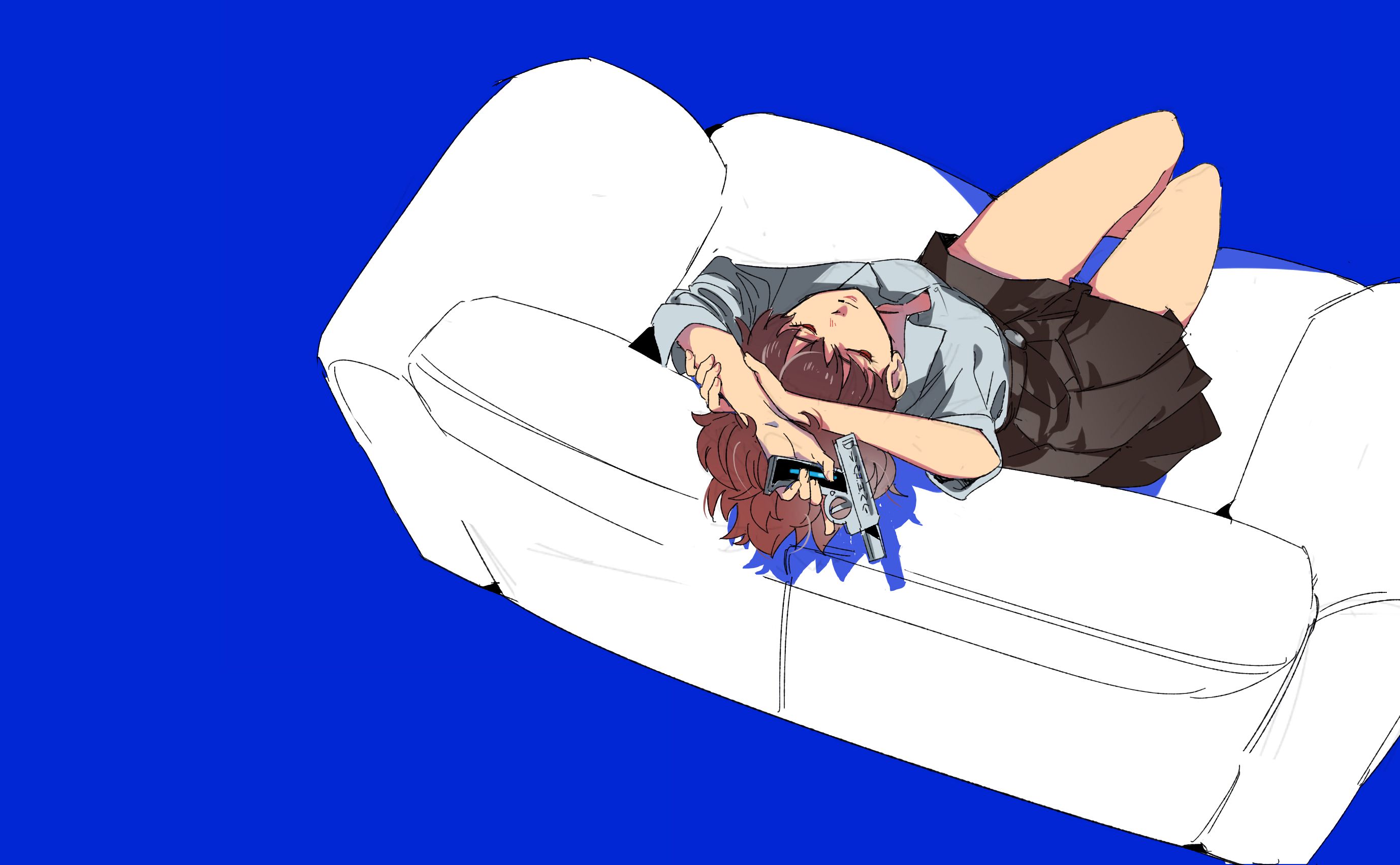 Téléchargez des papiers peints mobile Sofa, Personnage, Jeux Vidéo, Persona 3 Portable, Kotone Shiomi gratuitement.