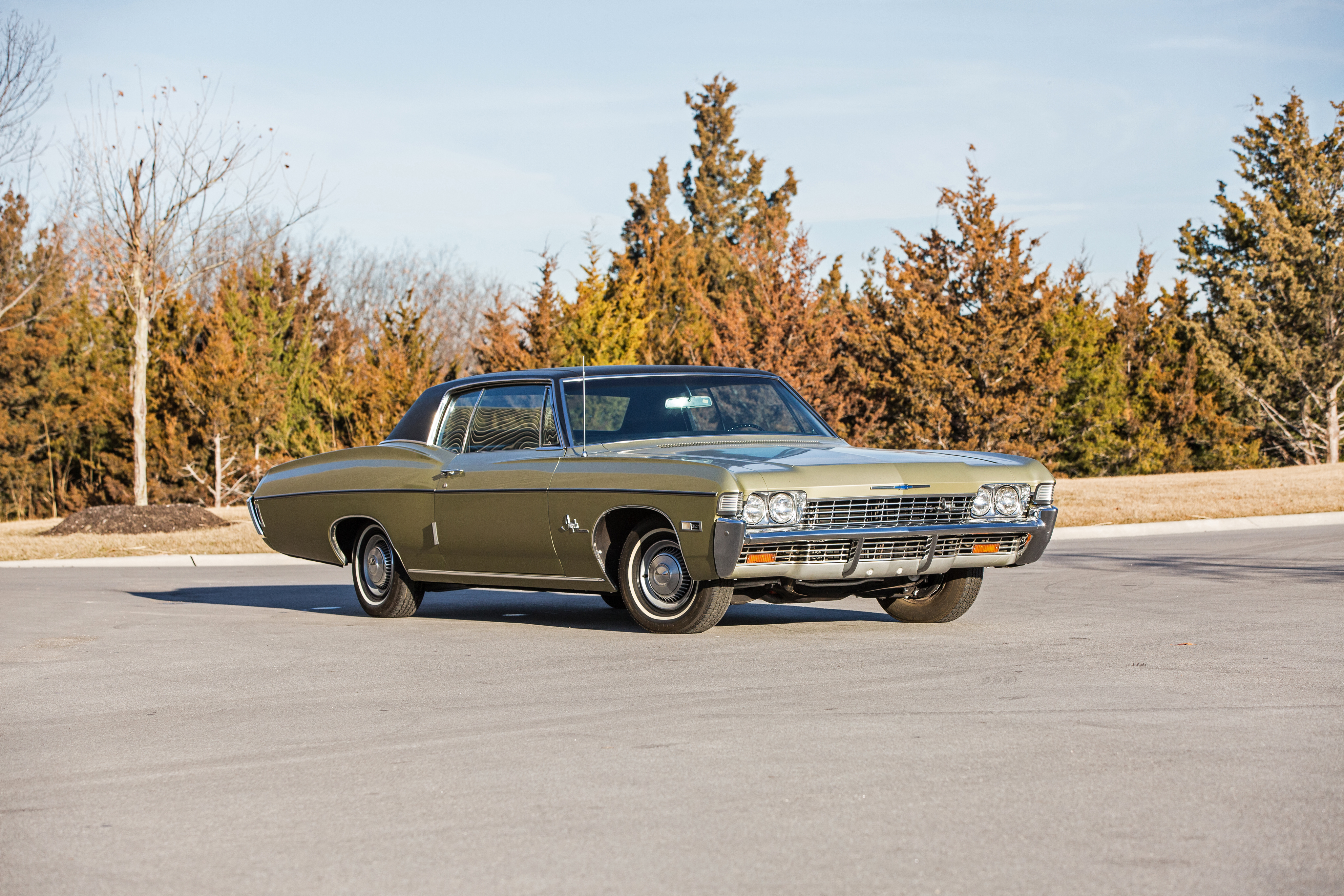 108760 baixar papel de parede chevrolet, carros, vista lateral, 1968, coupé, compartimento, impala ss - protetores de tela e imagens gratuitamente