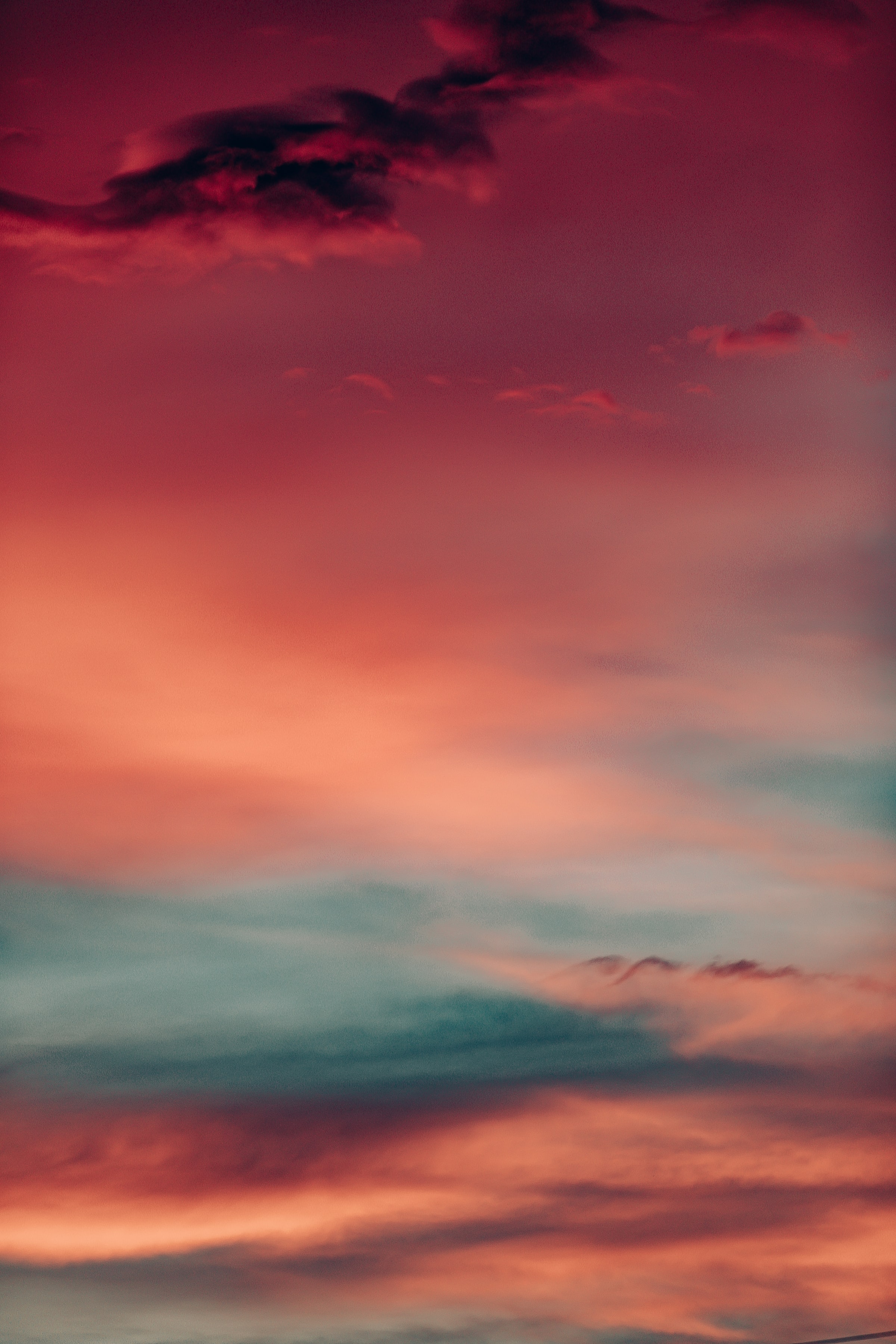 Download mobile wallpaper Clouds, Evening, Sky, Nature, Sunset for free.